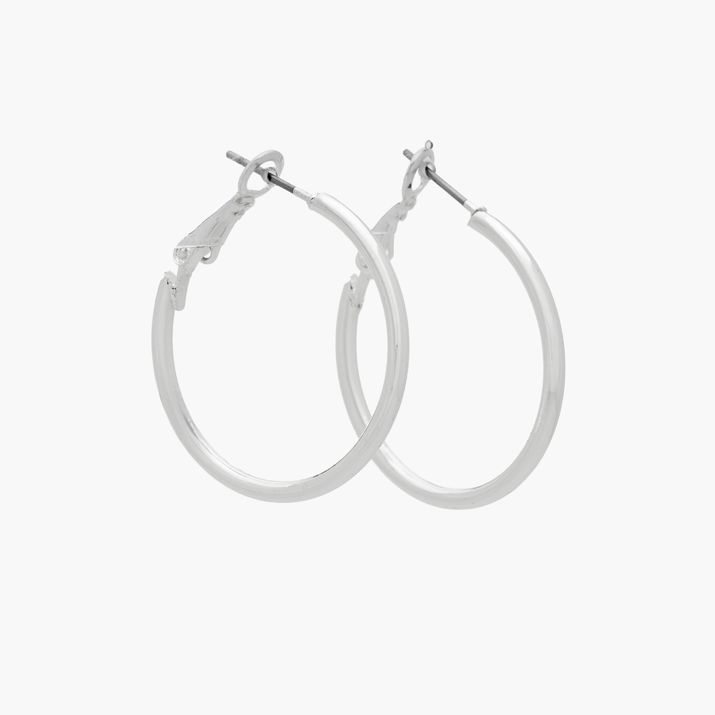 Pack of 2 Silver Tone Embellished Hoop Earrings-women-watchesandjewellery-jewellery-earrings-image-3