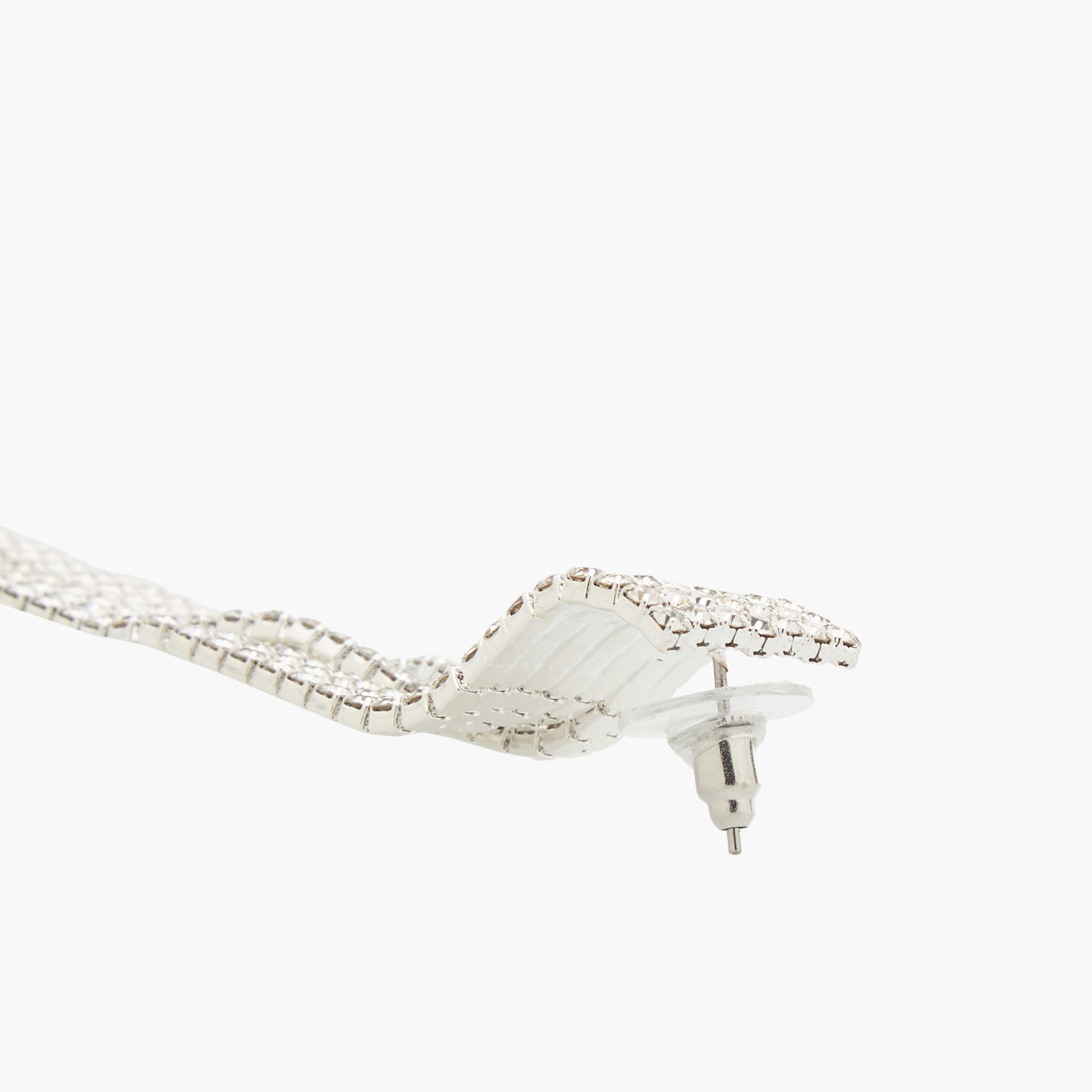 أقراط متدلية مرصعة بالفصوص مع إغلاق محكم-women-watchesandjewellery-jewellery-earrings-image-5