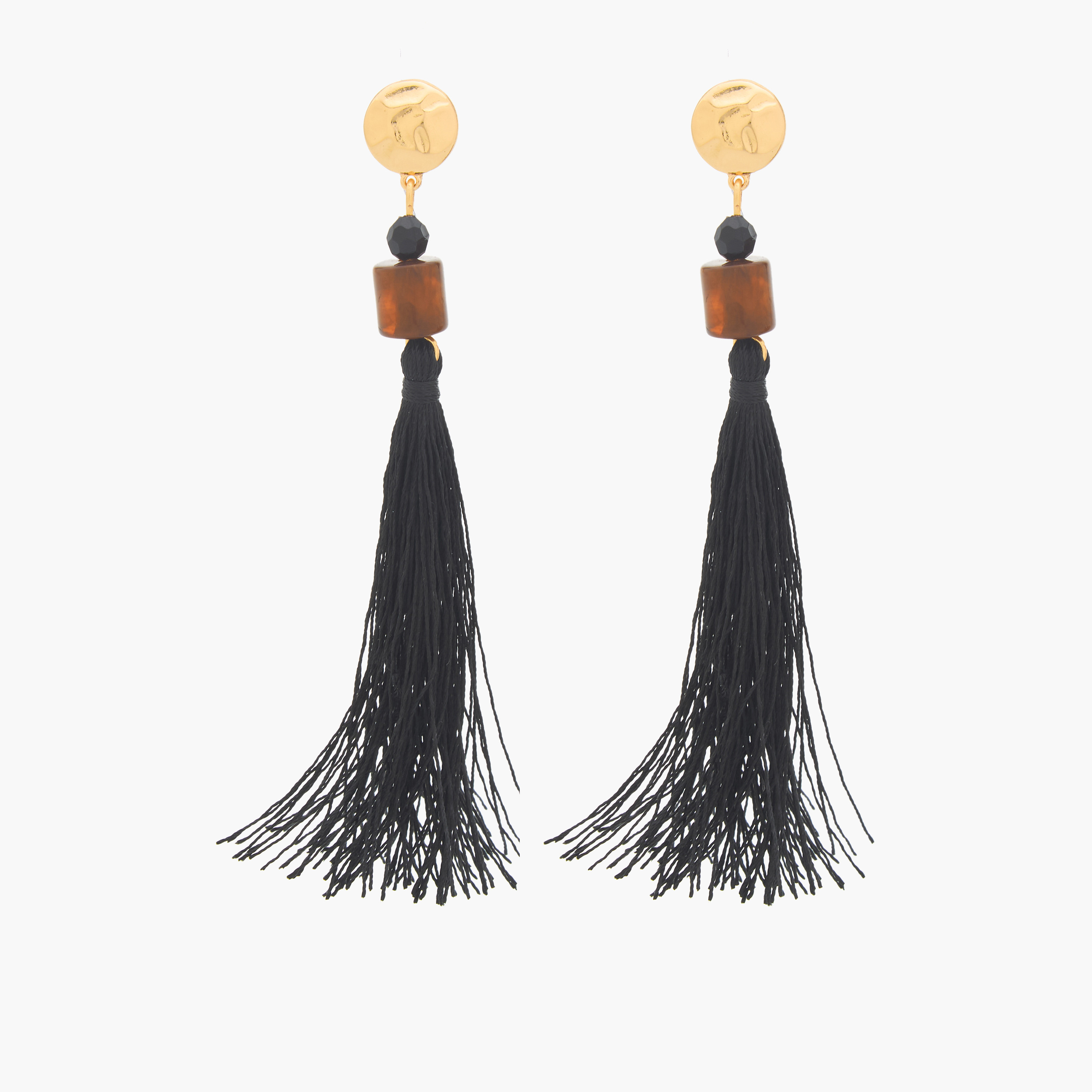 Splash Accessories Tassel Drop Earrings with Pushback Closure-women-watchesandjewellery-jewellery-earrings-image-1