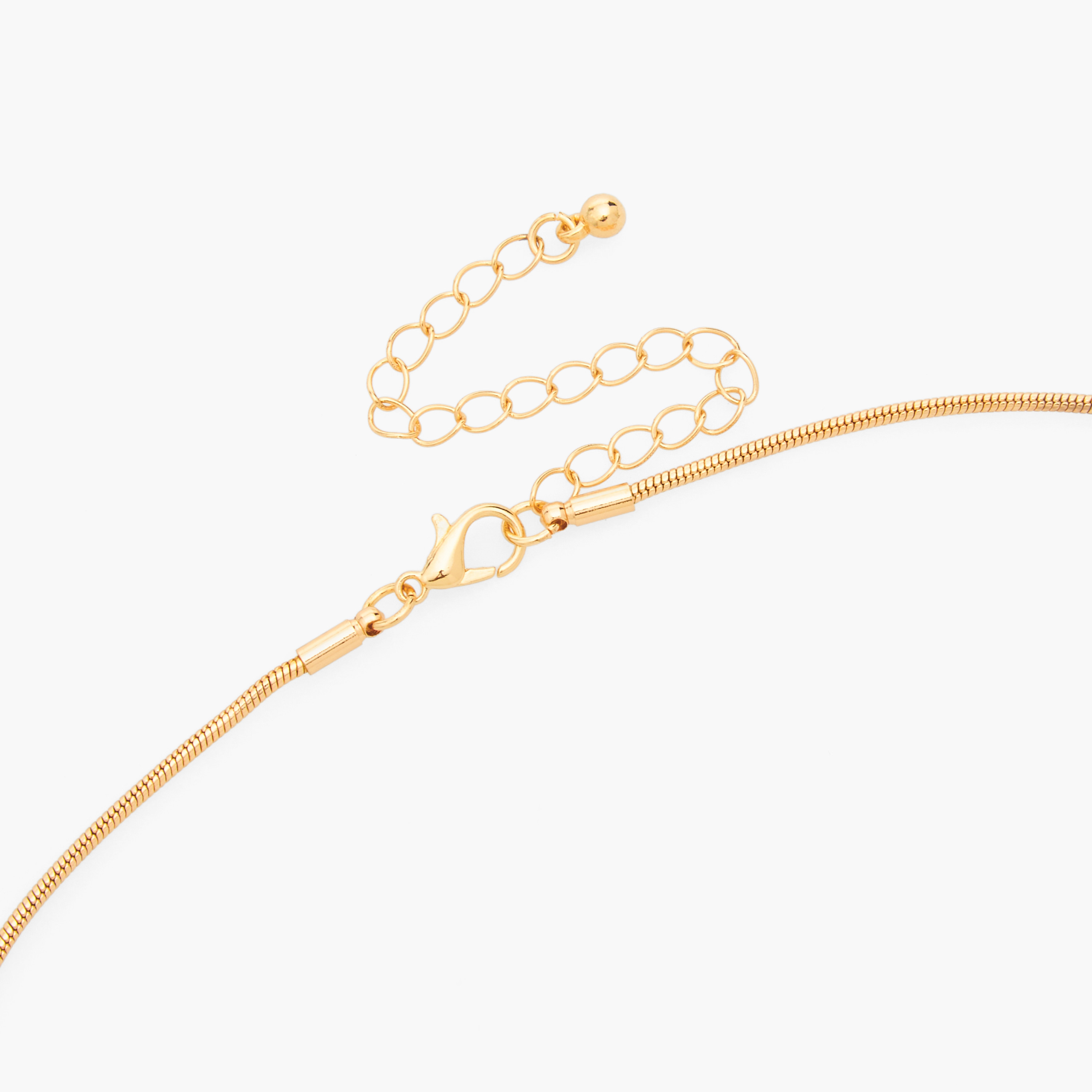 عقد معدن بدلاية دمعة-women-watchesandjewellery-jewellery-necklacesandpendants-image-4