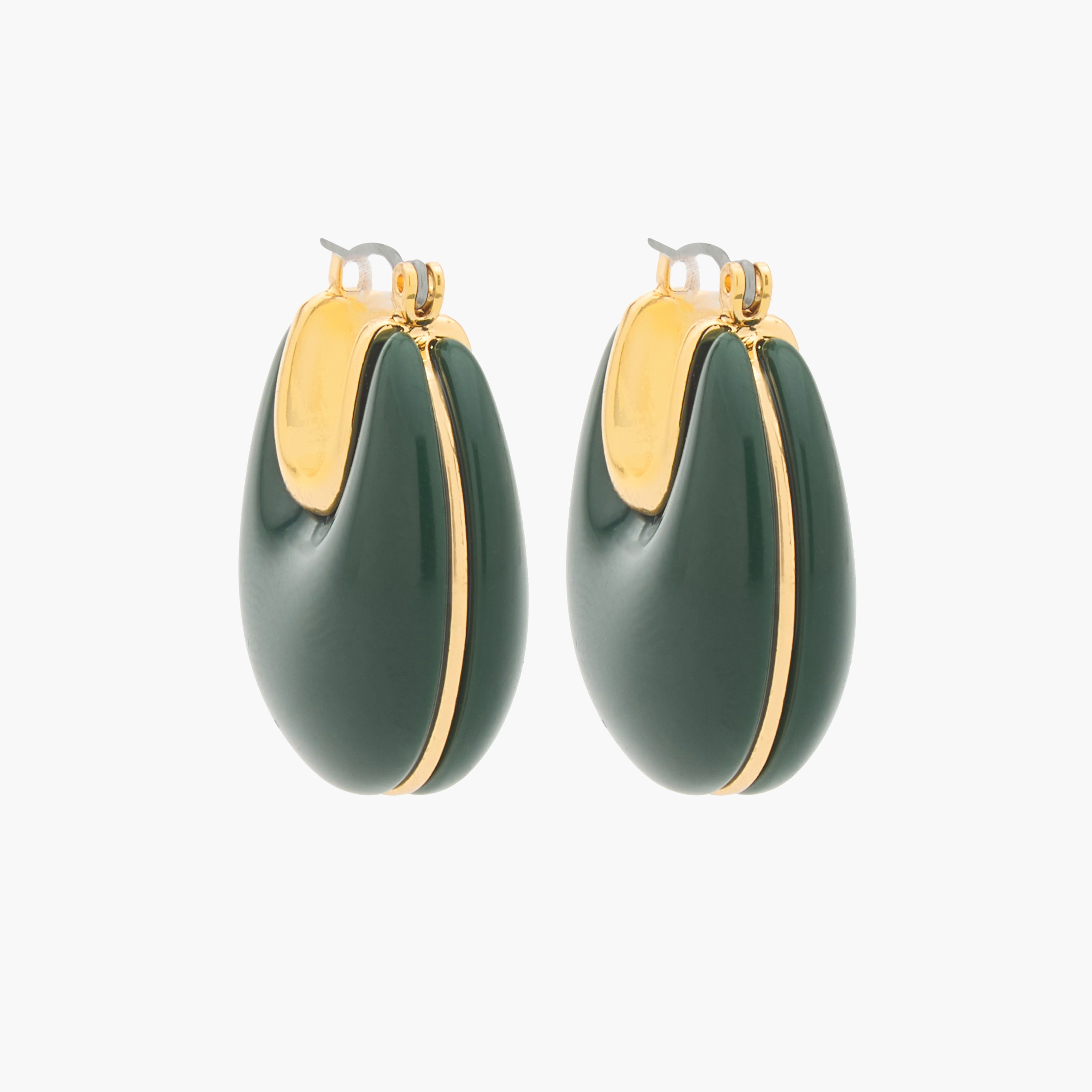 Splash Accessories Hoop Earrings with Hinge Clasp Closure-women-watchesandjewellery-jewellery-earrings-image-1