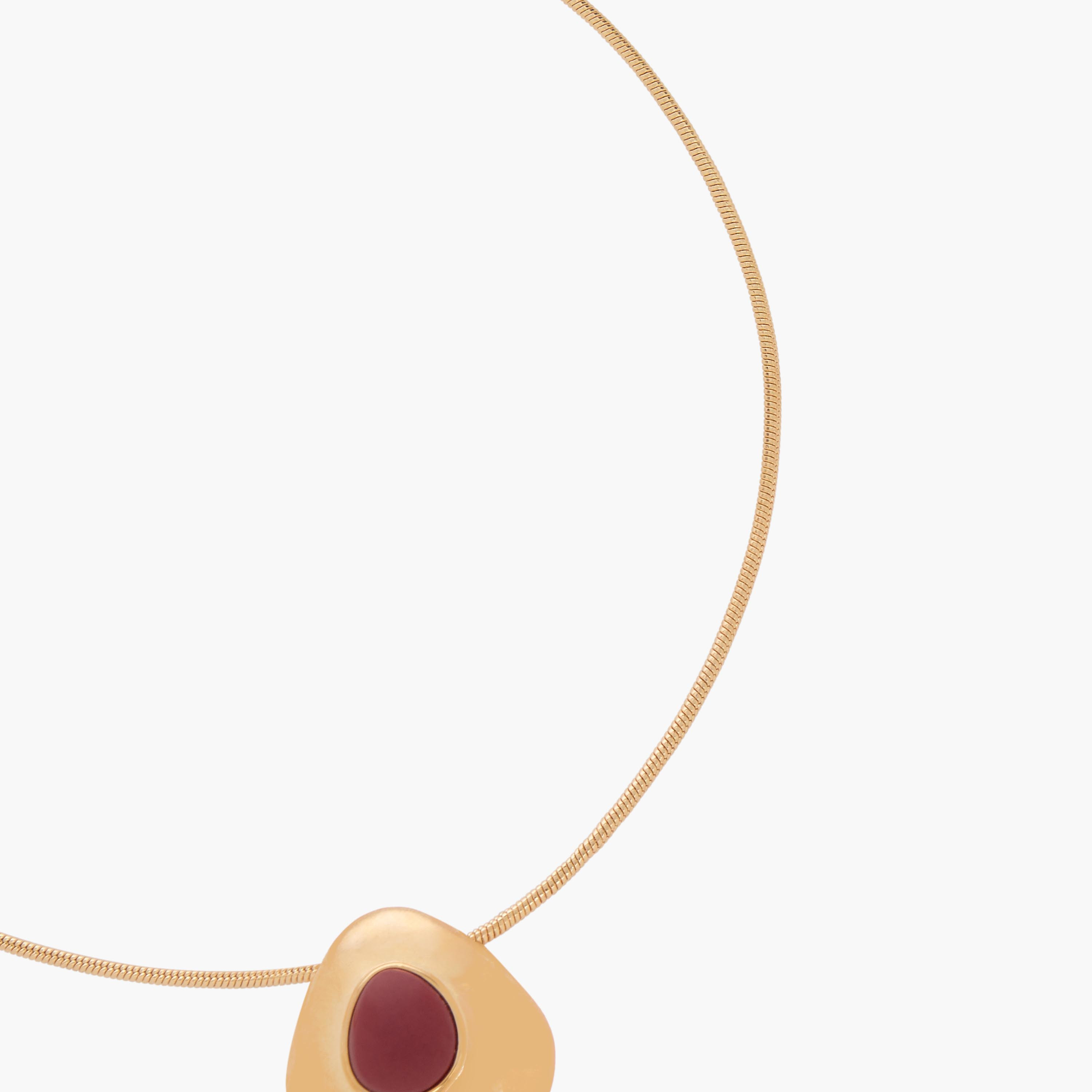 عقد ذهبي اللون بدلاية ومشبك إغلاق-women-watchesandjewellery-jewellery-necklacesandpendants-image-3