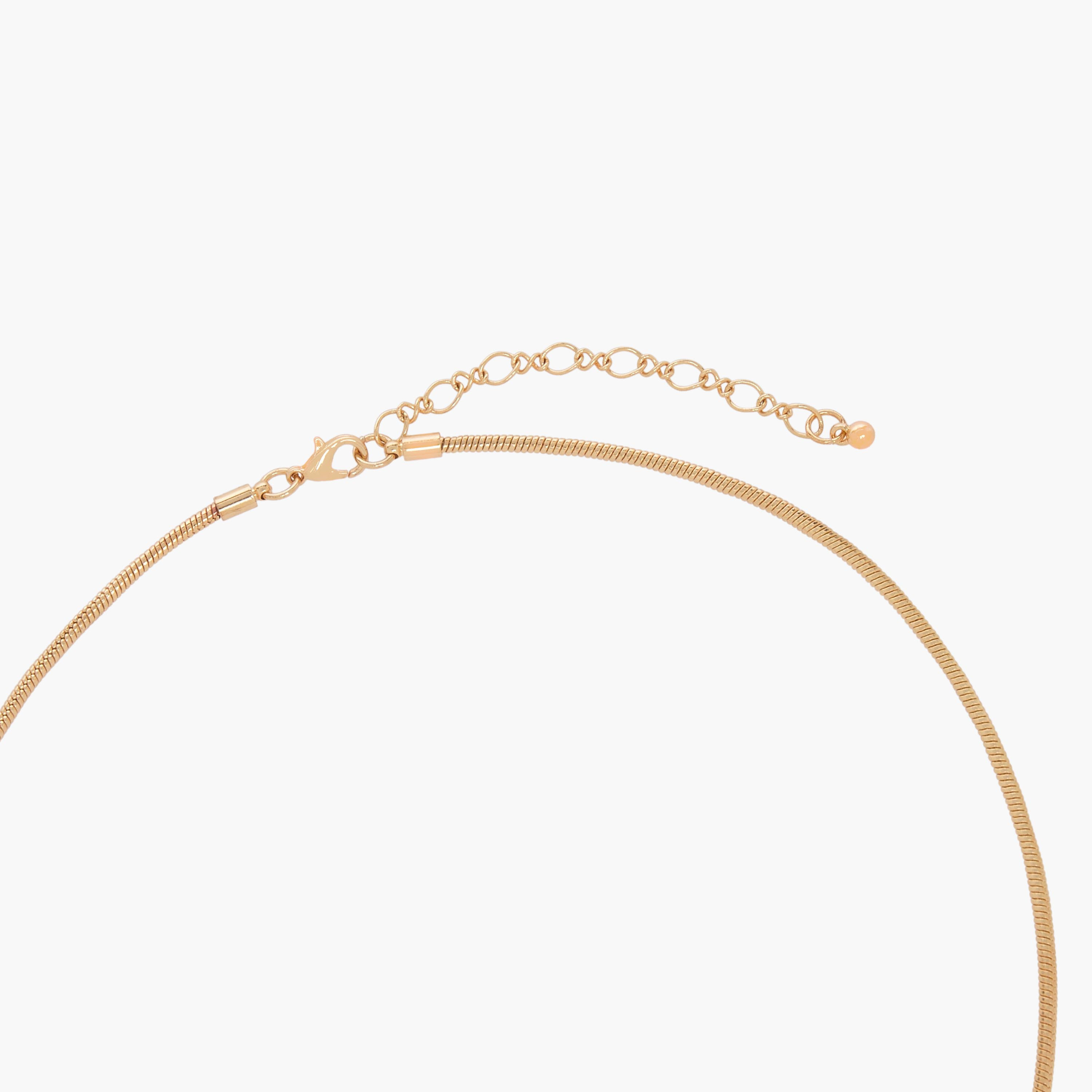 عقد ذهبي اللون بدلاية ومشبك إغلاق-women-watchesandjewellery-jewellery-necklacesandpendants-image-4