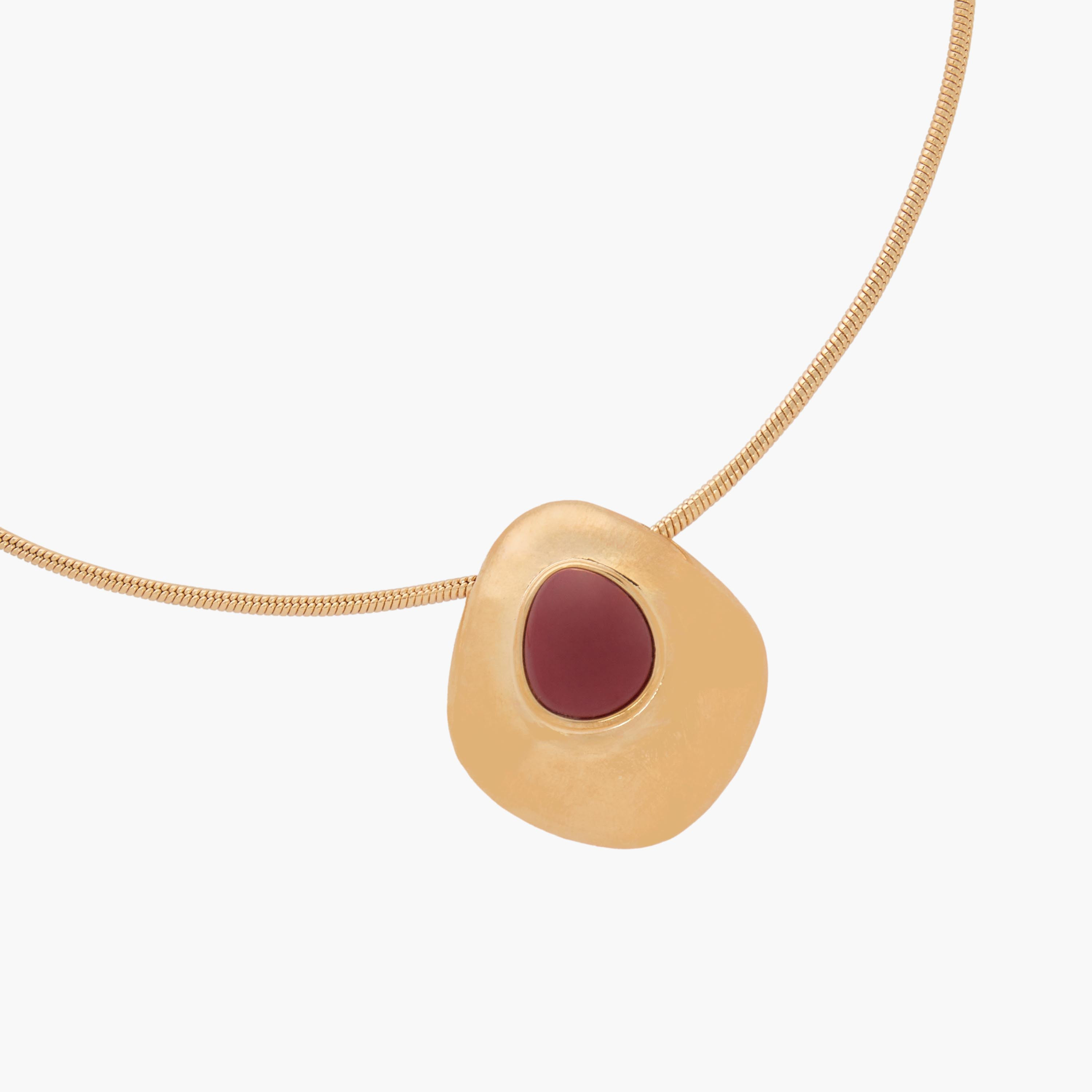 عقد ذهبي اللون بدلاية ومشبك إغلاق-women-watchesandjewellery-jewellery-necklacesandpendants-image-5