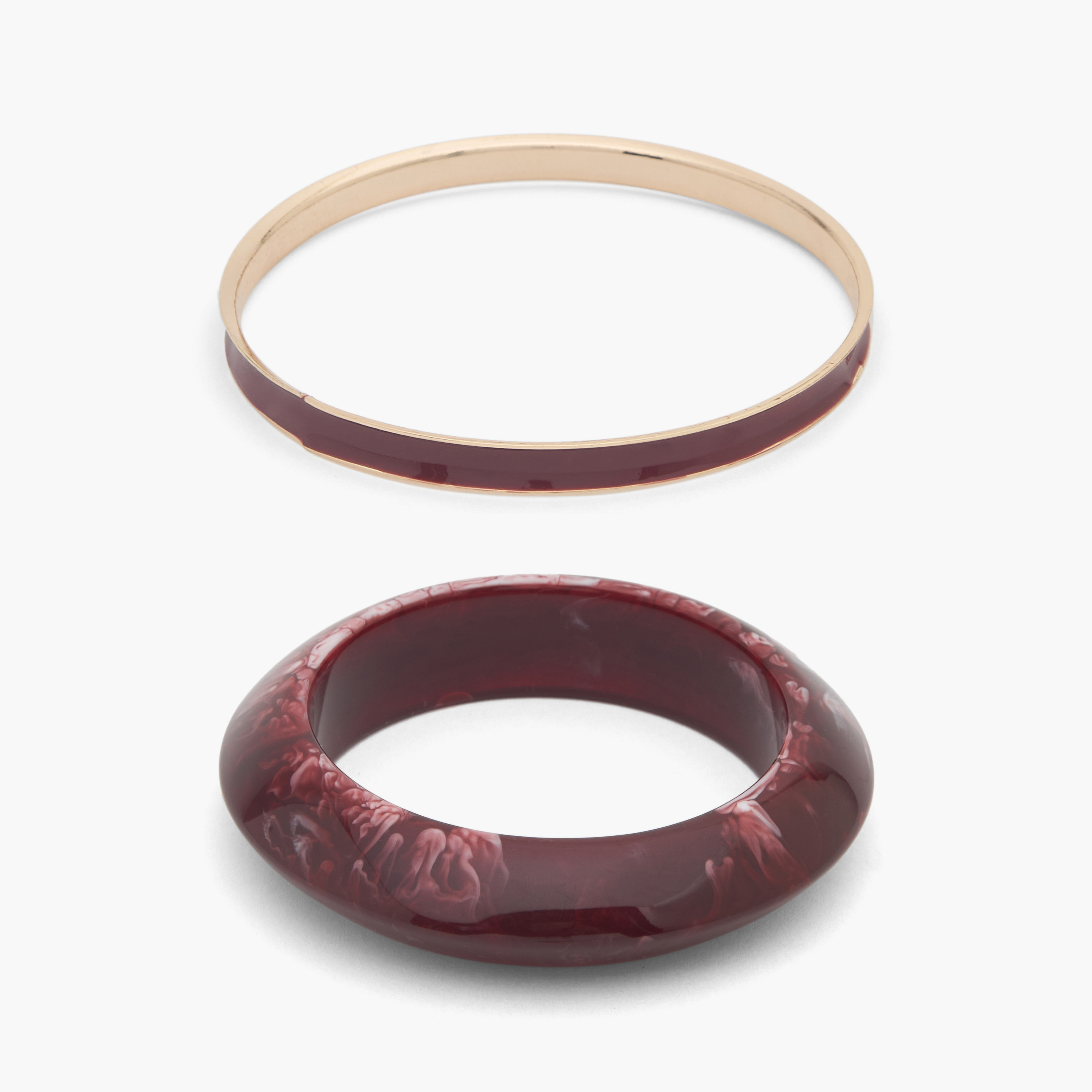 Splash Accessories Pack of 2 Metal Bangles-women-watchesandjewellery-jewellery-banglesandbracelets-image-1