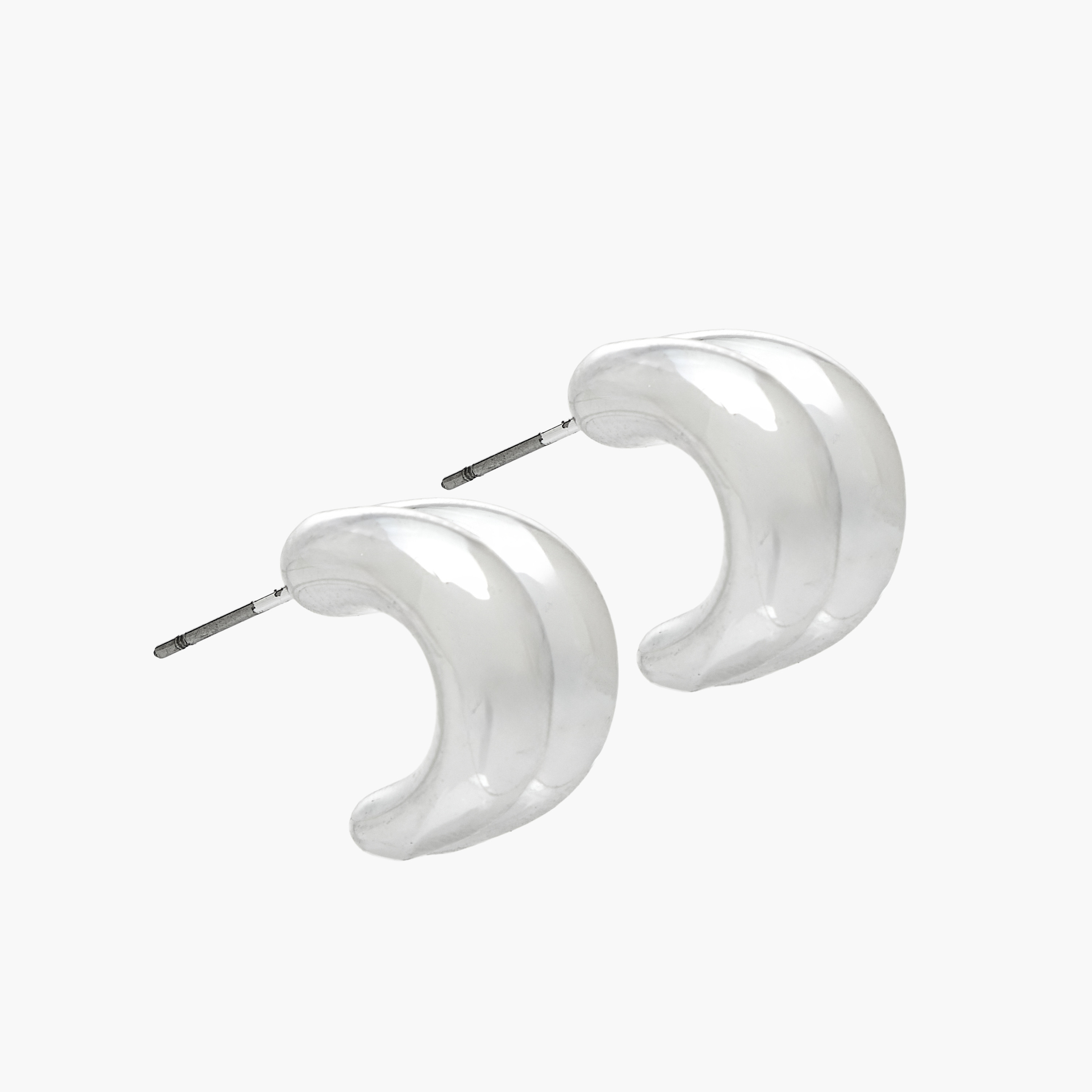 Pack of 3 Silver Tone Assorted Earrings with Pushback Closure-women-watchesandjewellery-jewellery-earrings-image-4
