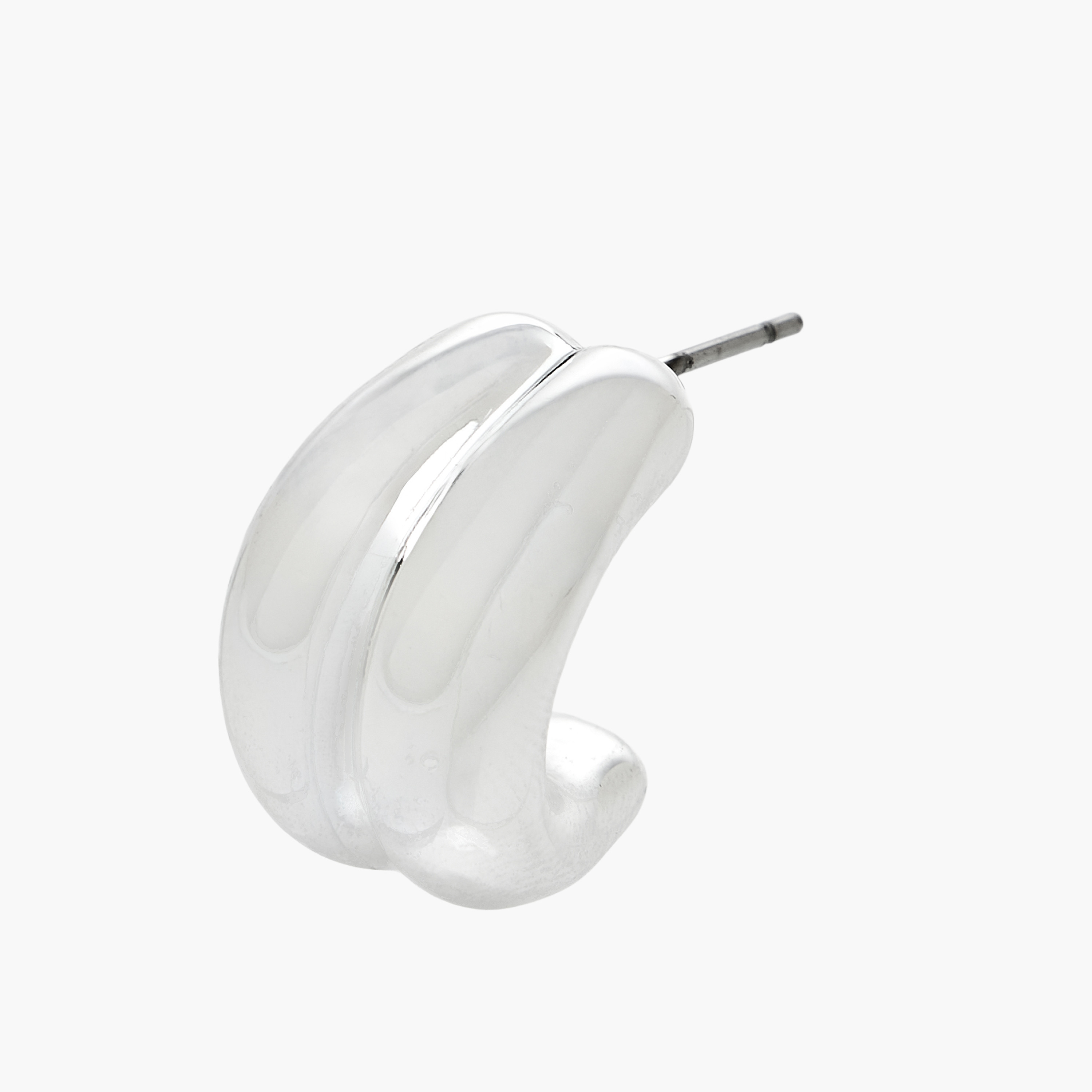 Pack of 3 Silver Tone Assorted Earrings with Pushback Closure-women-watchesandjewellery-jewellery-earrings-image-6