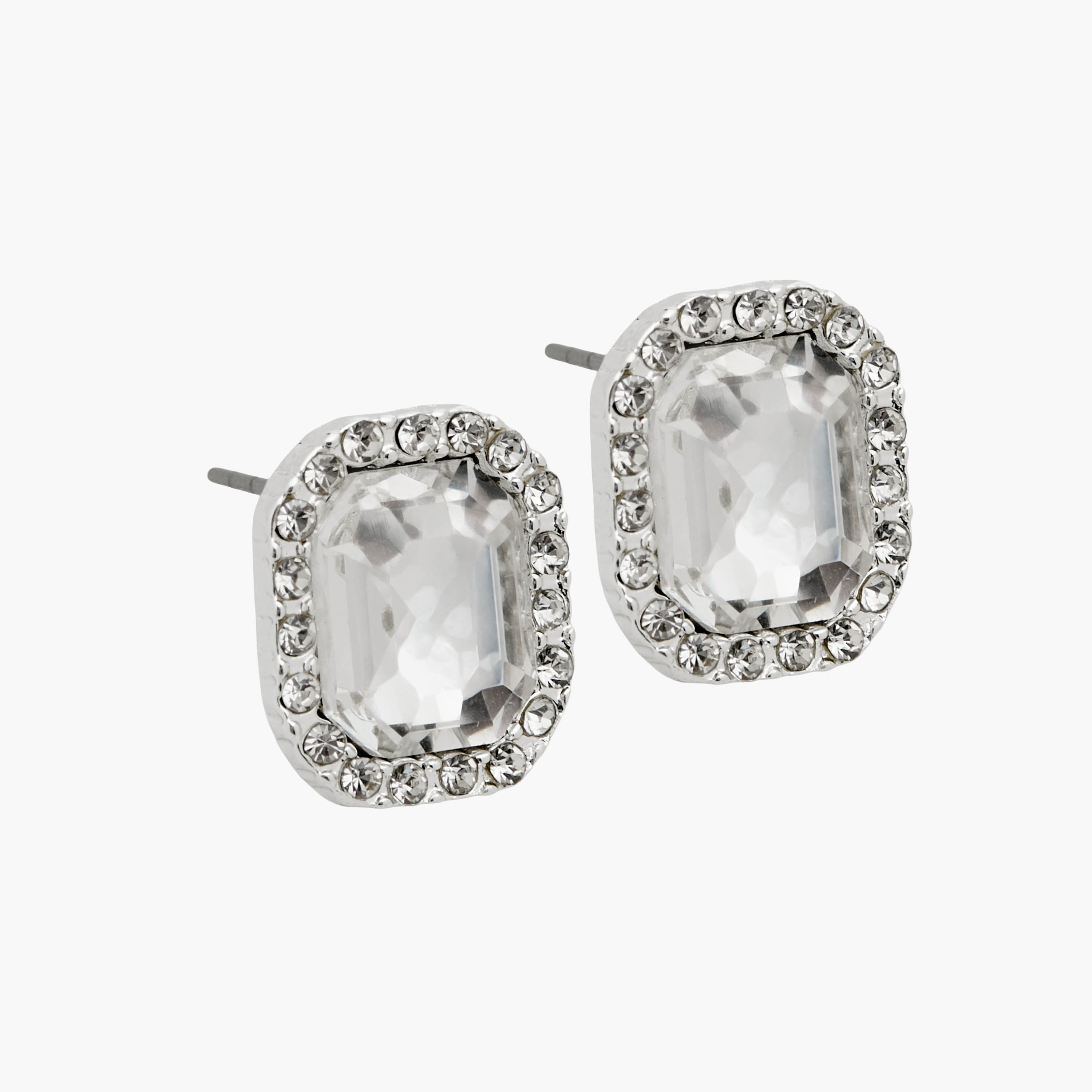 Pack of 3 Silver Tone Embellished Earrings with Pushback Closure-women-watchesandjewellery-jewellery-earrings-image-4