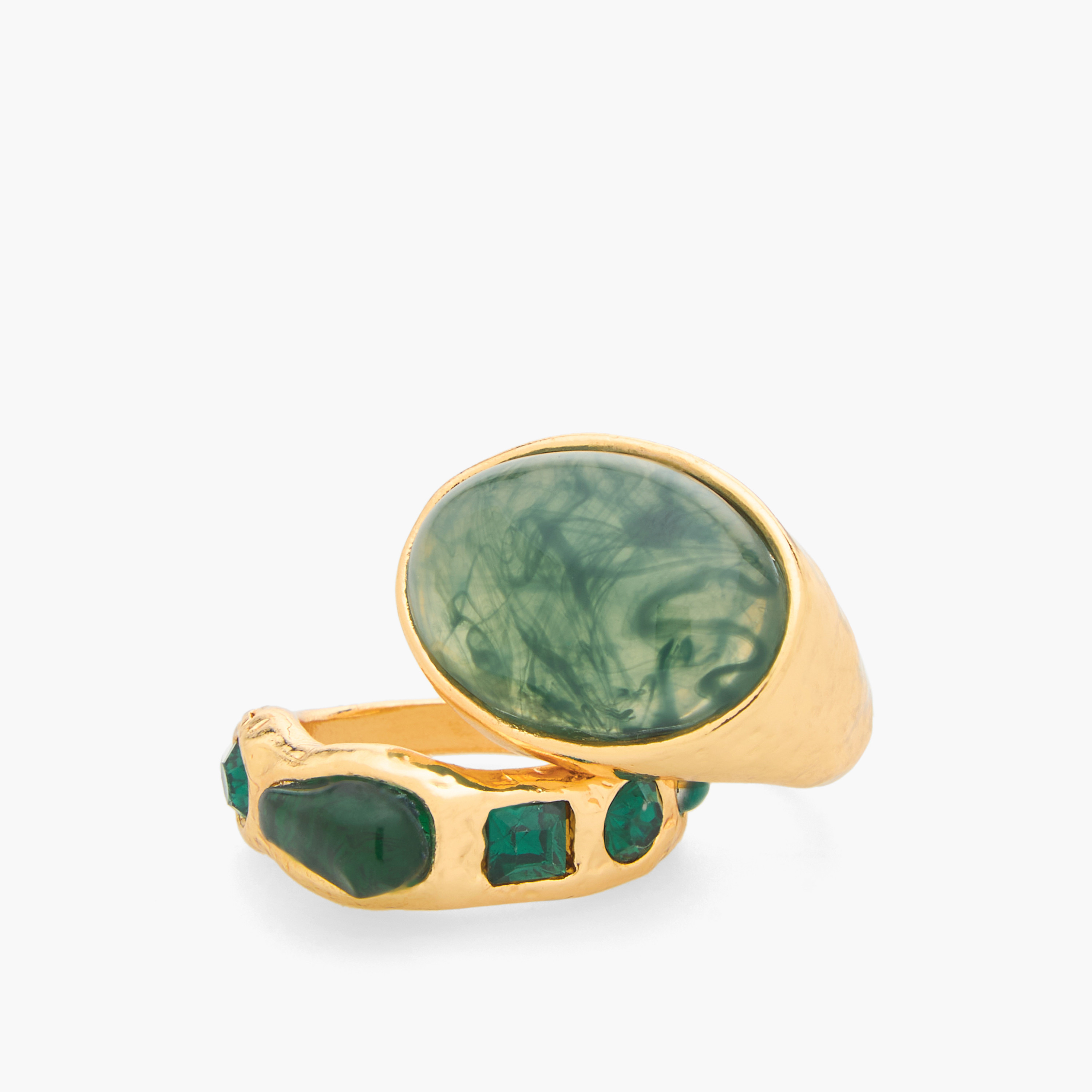 طقم خواتم معدن مزينة 3 قطع-women-watchesandjewellery-jewellery-rings-image-4
