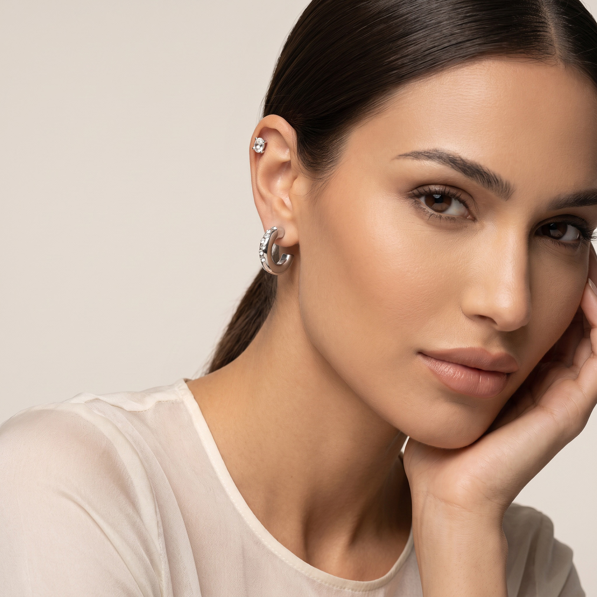Splash Accessories Pack of 6 Embellished Earrings with Pushback Closure-women-watchesandjewellery-jewellery-earrings-image-2