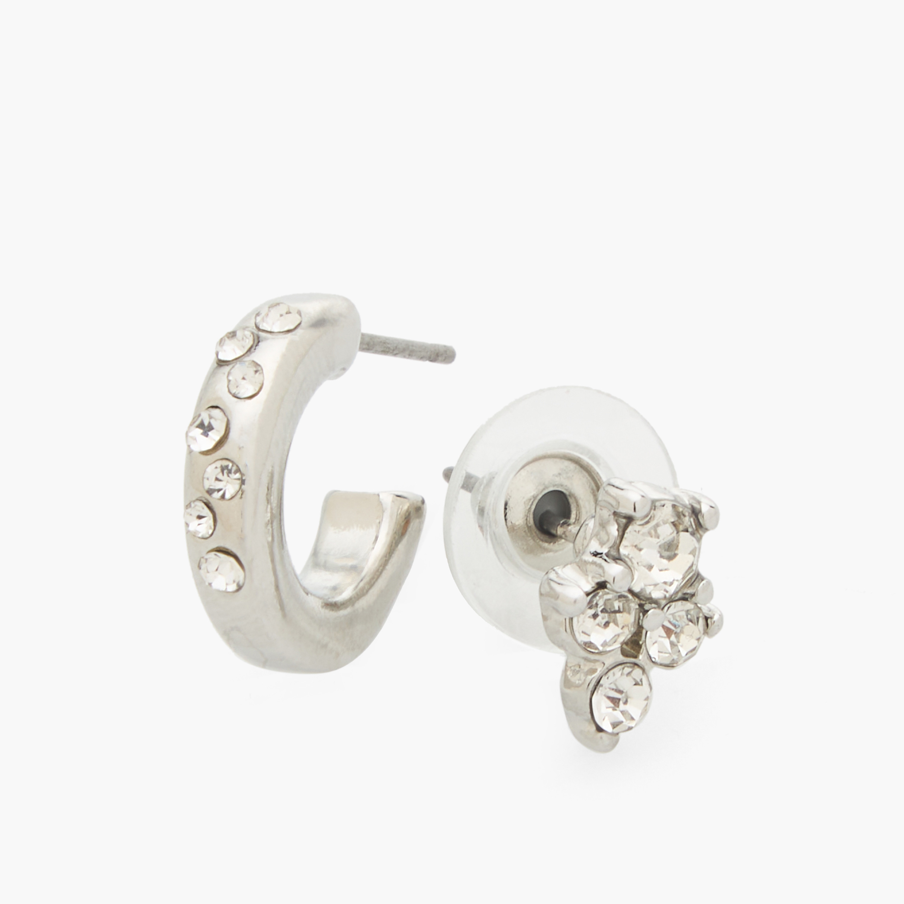 Splash Accessories Pack of 6 Embellished Earrings with Pushback Closure-women-watchesandjewellery-jewellery-earrings-image-4