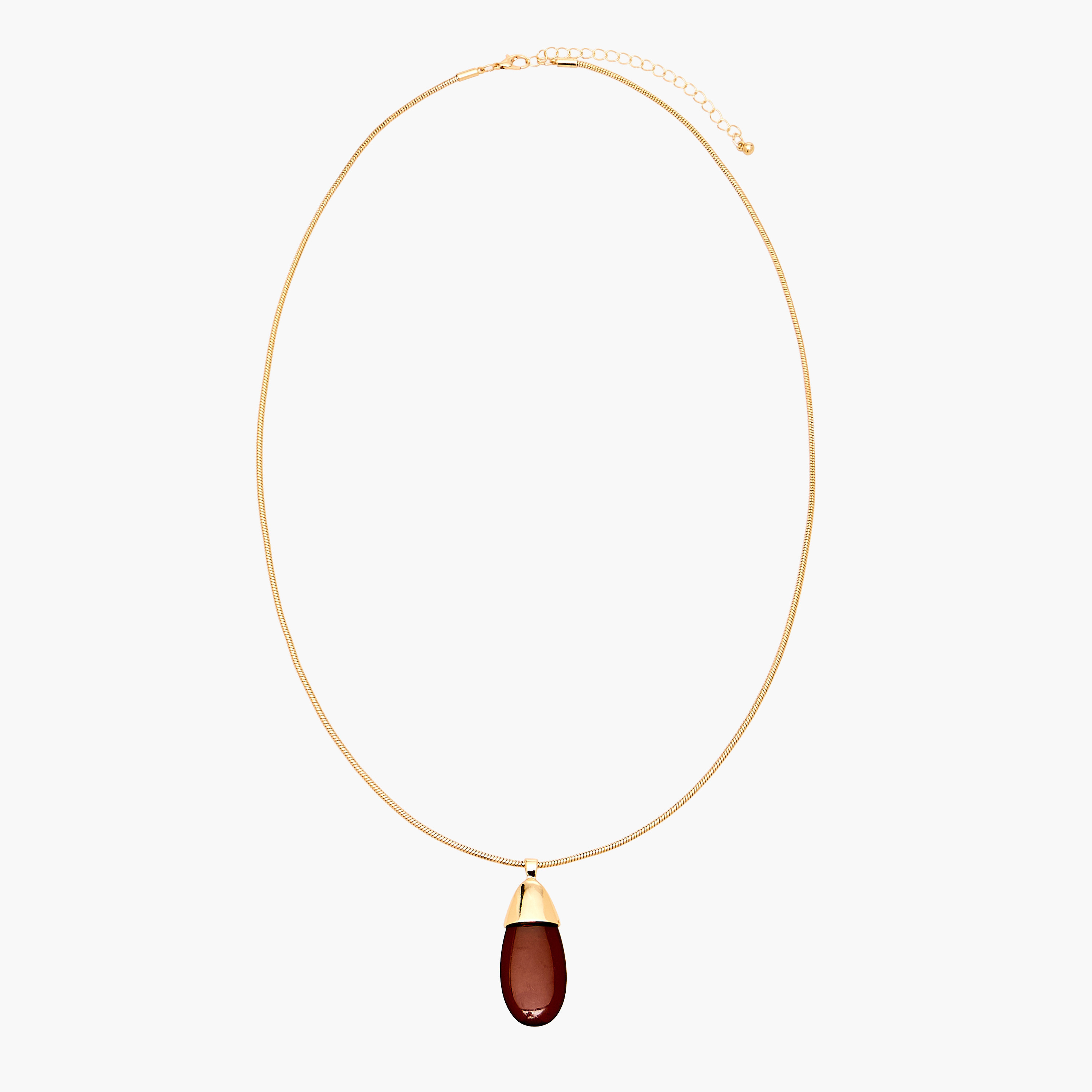 Gold Tone Pendant Necklace with Lobster Clasp Closure-women-watchesandjewellery-jewellery-necklacesandpendants-image-1