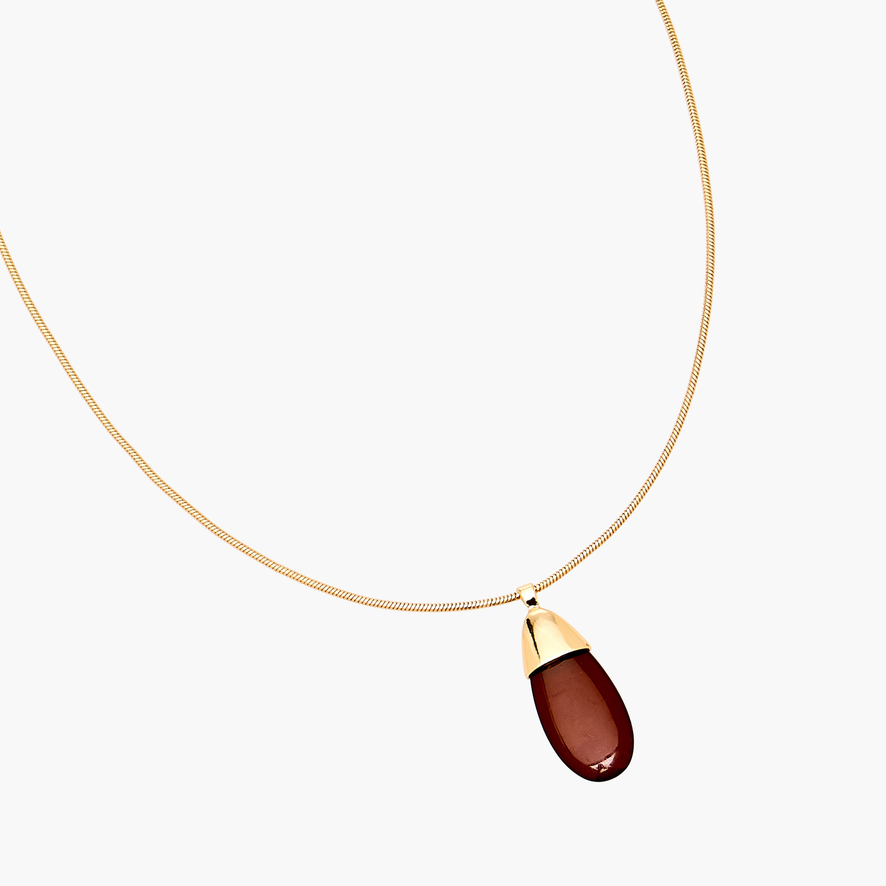 Gold Tone Pendant Necklace with Lobster Clasp Closure-women-watchesandjewellery-jewellery-necklacesandpendants-image-3