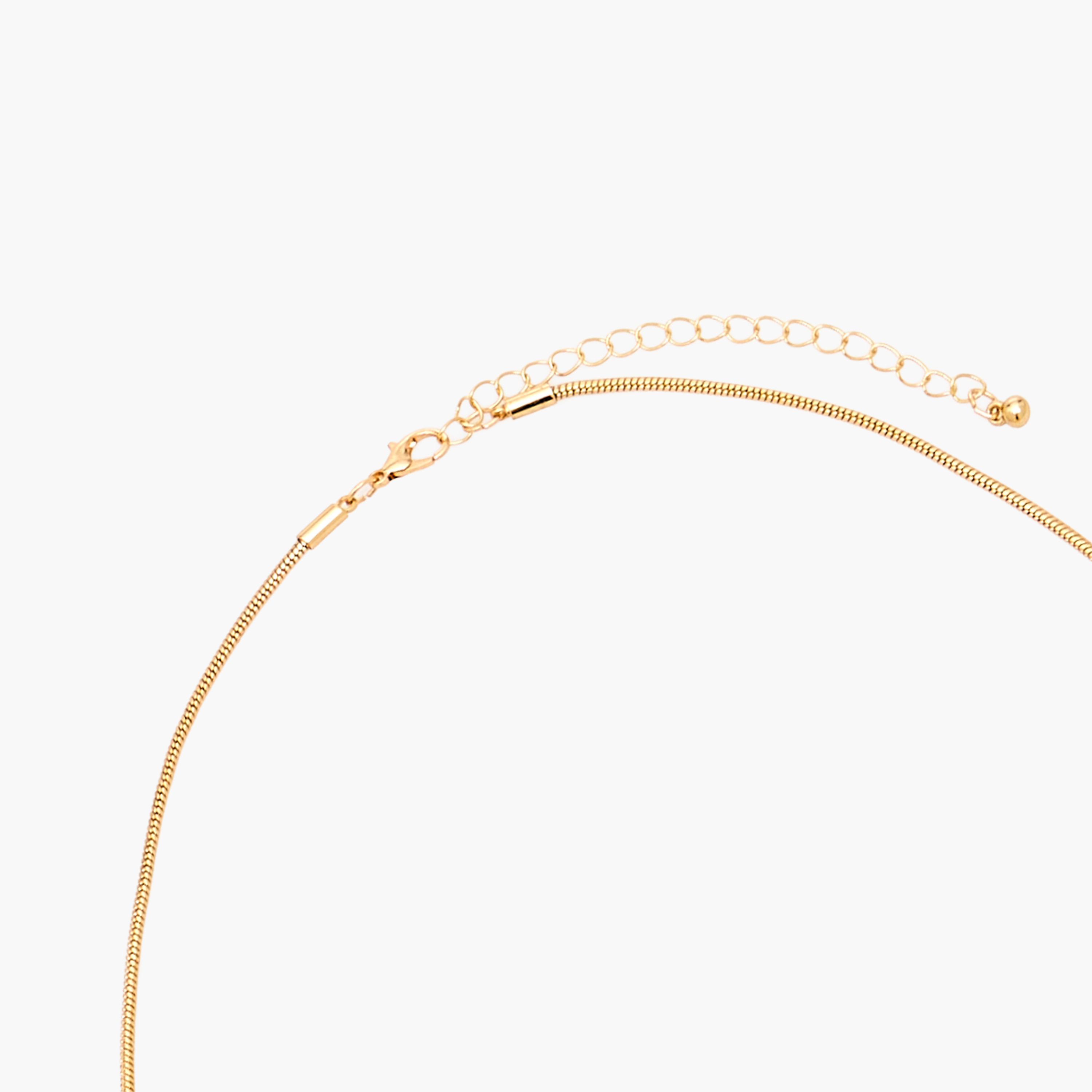 Gold Tone Pendant Necklace with Lobster Clasp Closure-women-watchesandjewellery-jewellery-necklacesandpendants-image-4