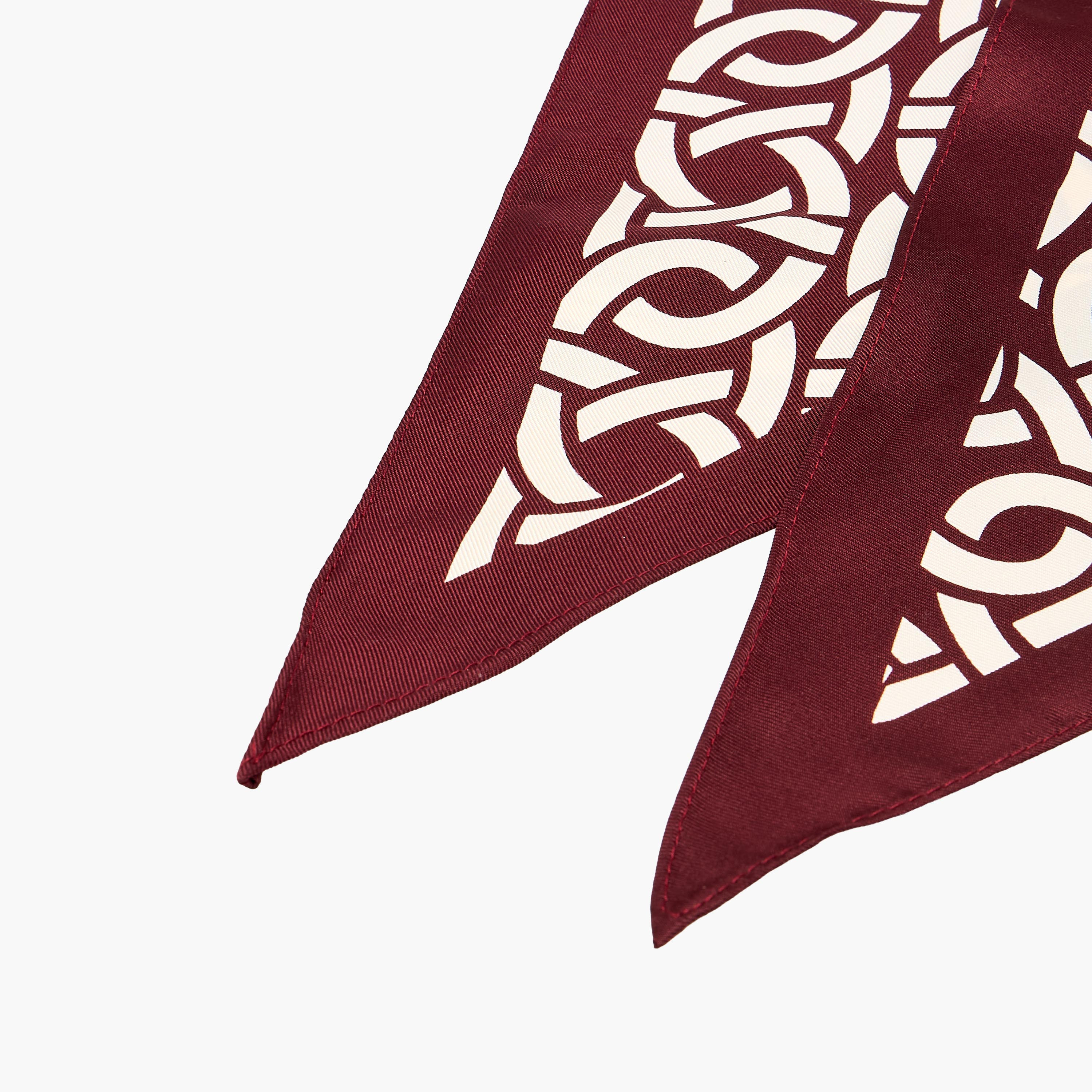 Triangular Scarf Satin Chain-Link Print-women-clothingaccessories-scarves-image-6