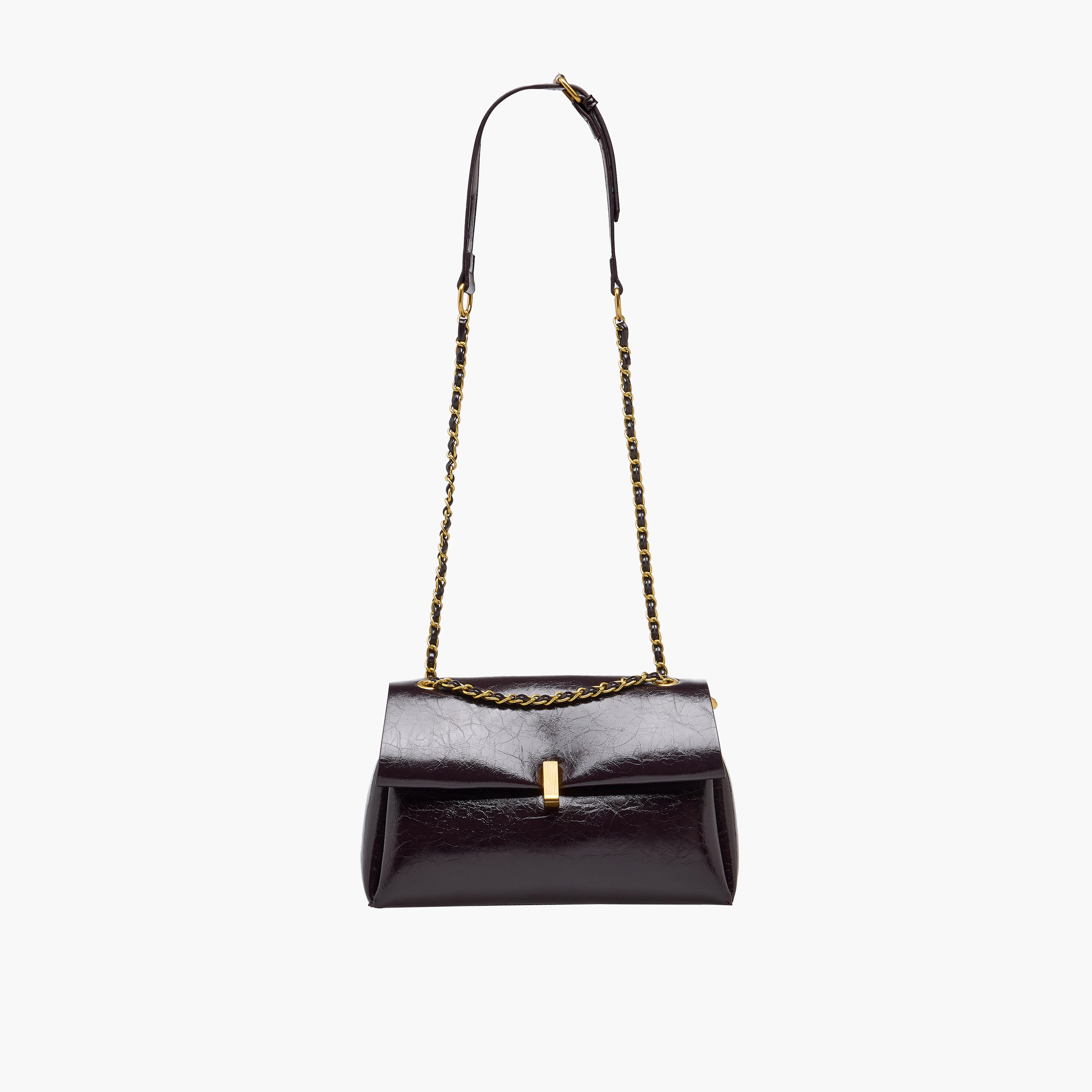 حقيبة كروس بارزة الملمس بحزام سلسلة-women-bagsandwallets-handbags-image-2