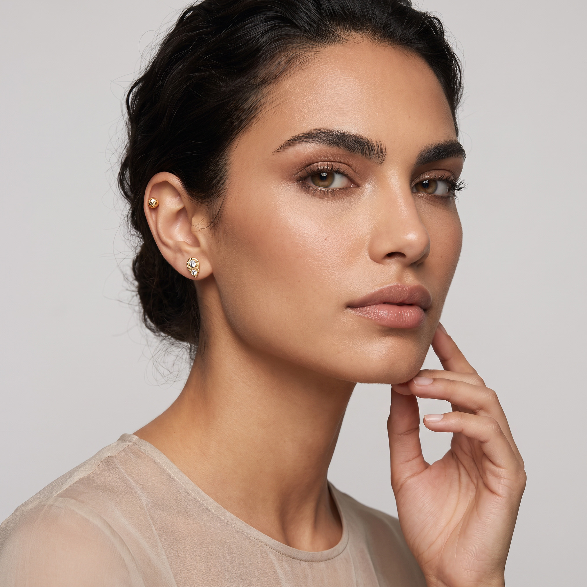 Pack of 20 Gold Tone Assorted Stud Earrings with Pushback Closure-women-watchesandjewellery-jewellery-earrings-image-2