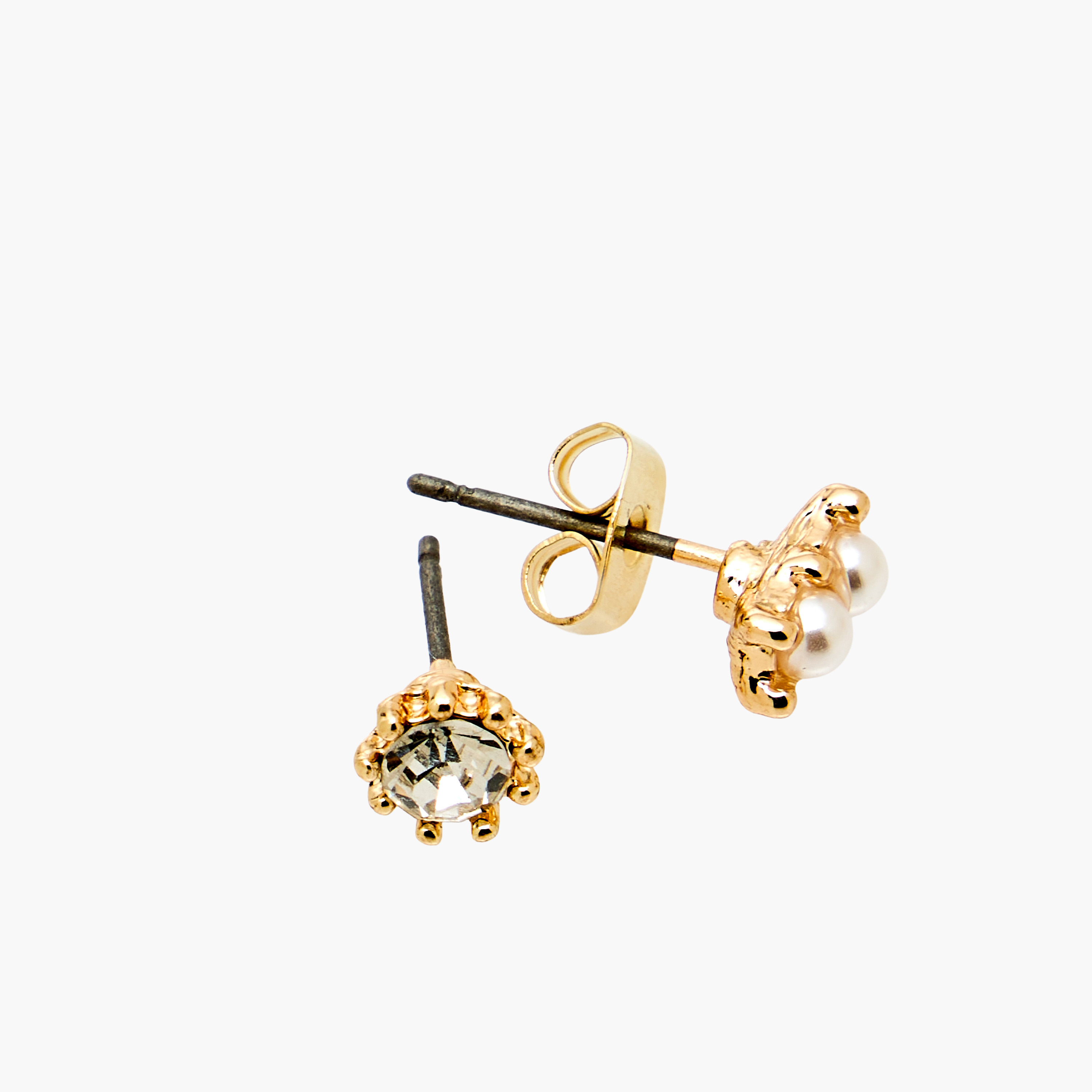 Pack of 20 Gold Tone Assorted Stud Earrings with Pushback Closure-women-watchesandjewellery-jewellery-earrings-image-5