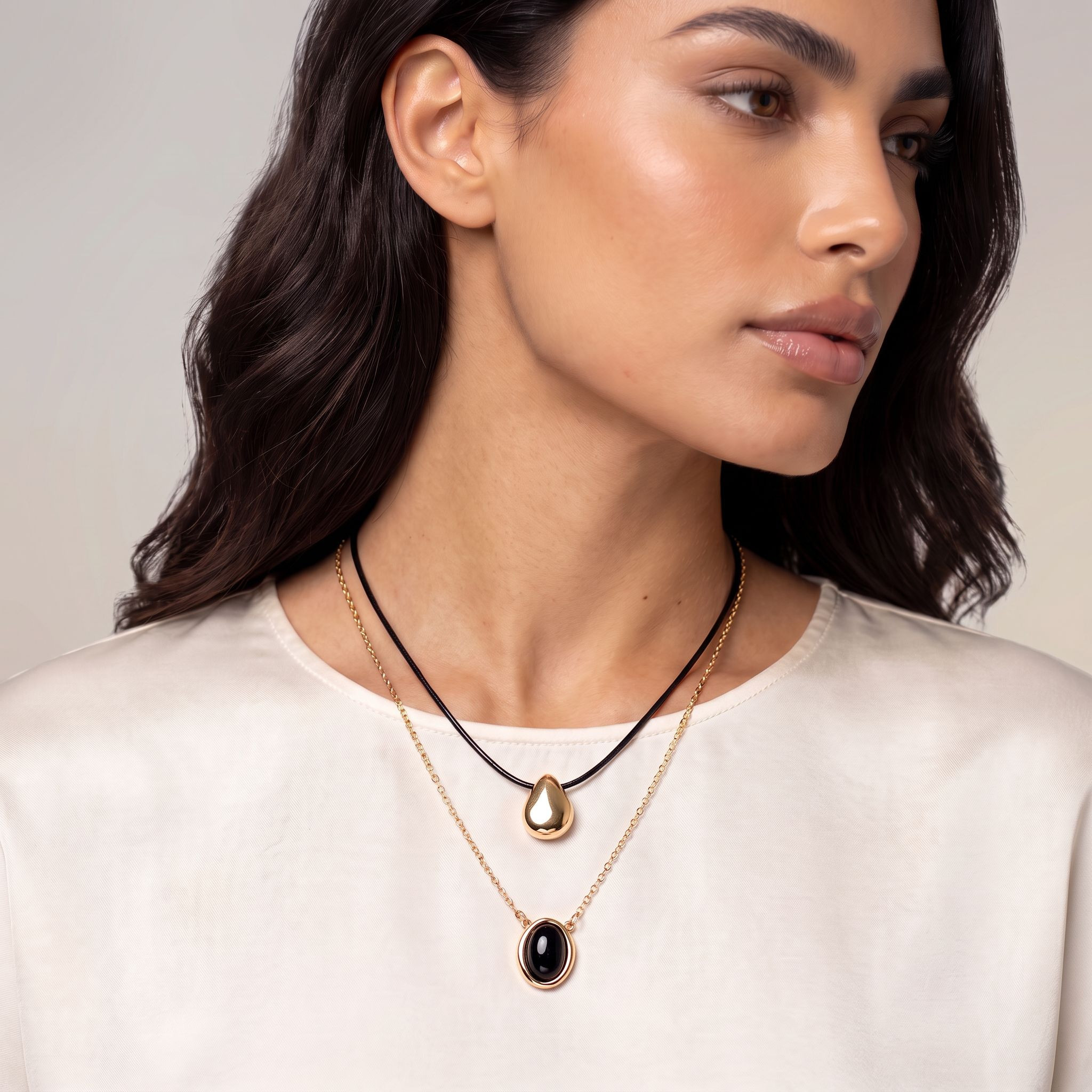 Gold Tone Pendant Necklace with Lobster Clasp Closure-women-watchesandjewellery-jewellery-necklacesandpendants-image-2