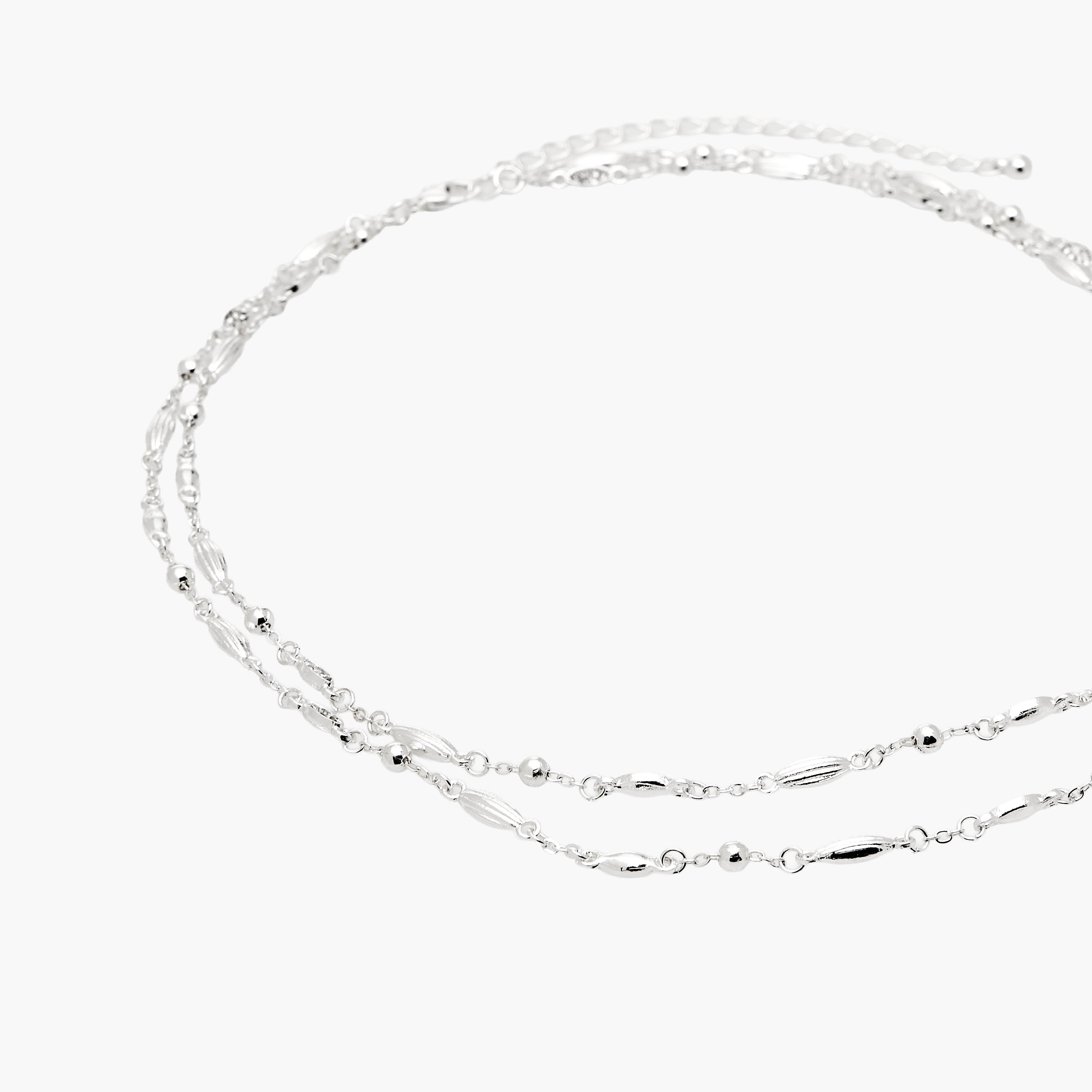 Silver Tone Necklace with Lobster Clasp Closure-women-watchesandjewellery-jewellery-necklacesandpendants-image-3