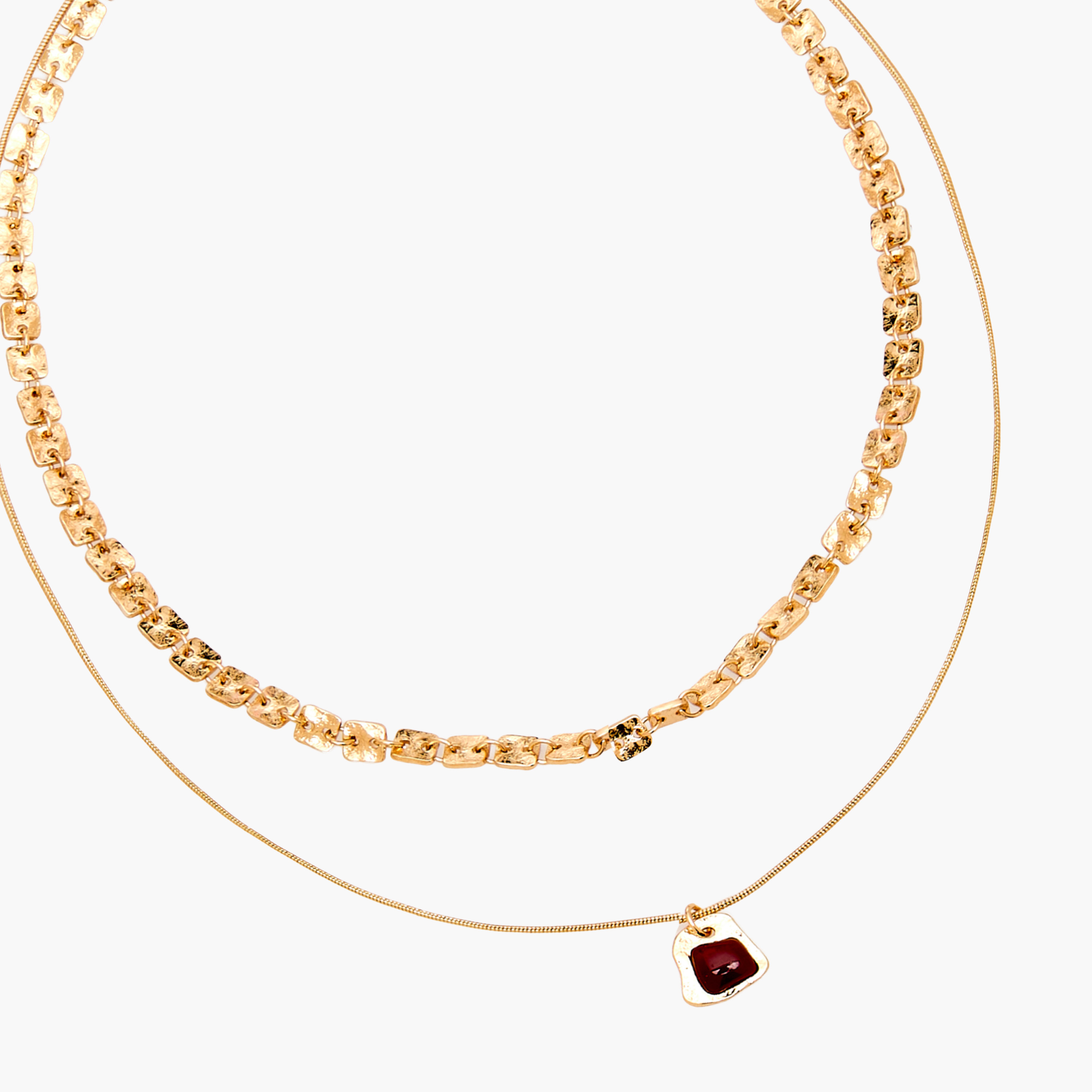 Gold Tone Pendant Necklace with Lobster Clasp Closure-women-watchesandjewellery-jewellery-necklacesandpendants-image-3