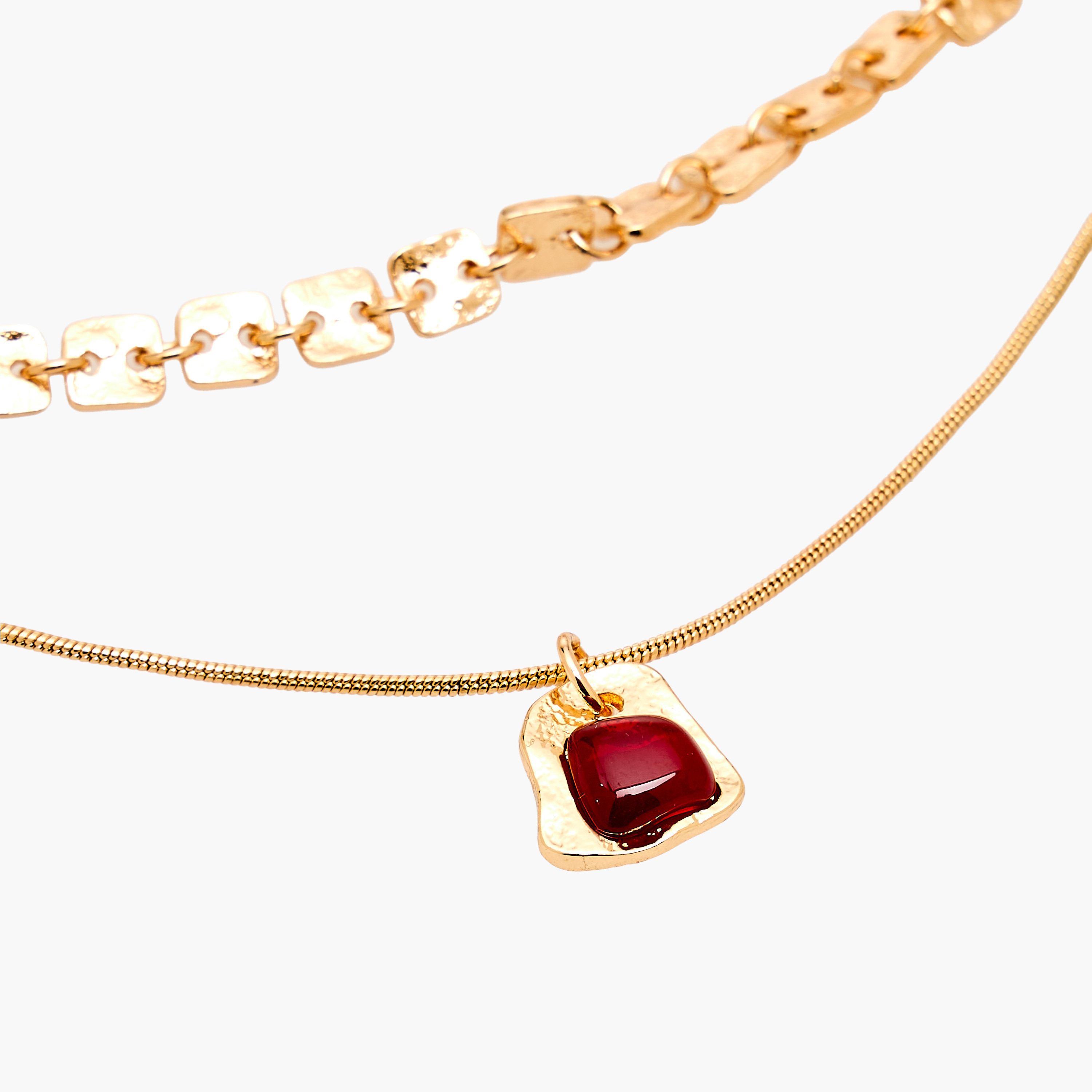Gold Tone Pendant Necklace with Lobster Clasp Closure-women-watchesandjewellery-jewellery-necklacesandpendants-image-5