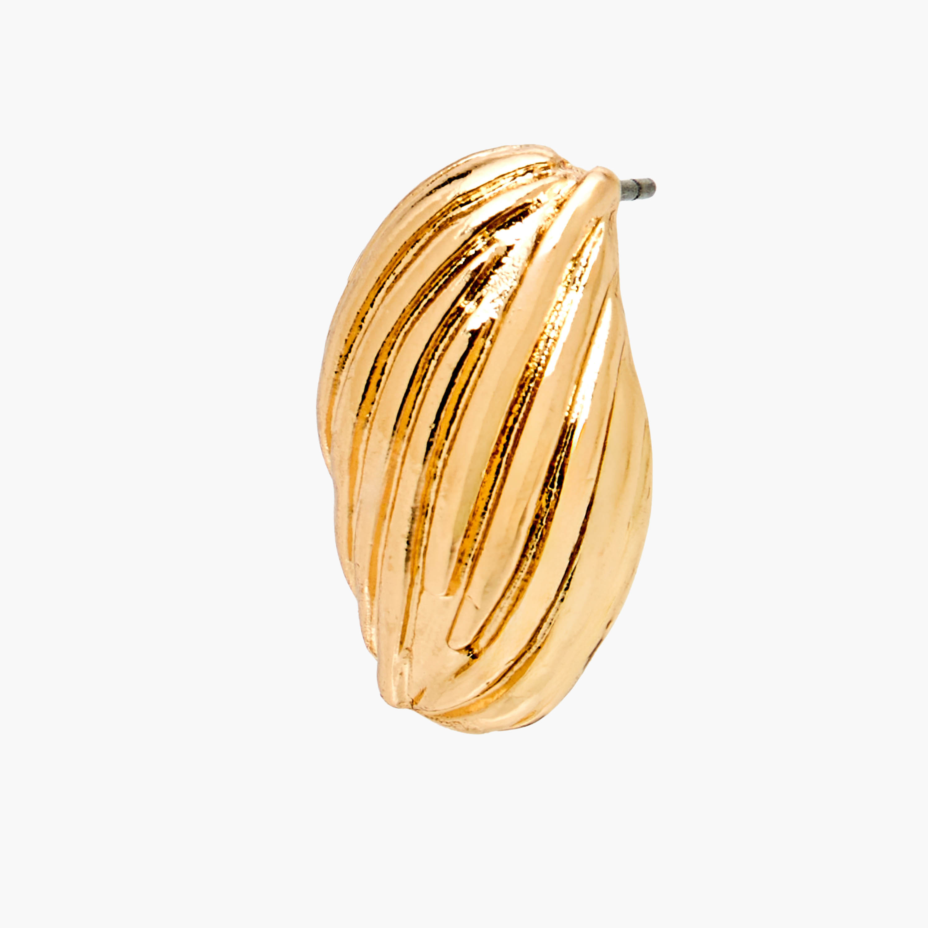 Pack of 2 Gold Tone Textured Stud Earrings with Pushback Closure-women-watchesandjewellery-jewellery-earrings-image-5