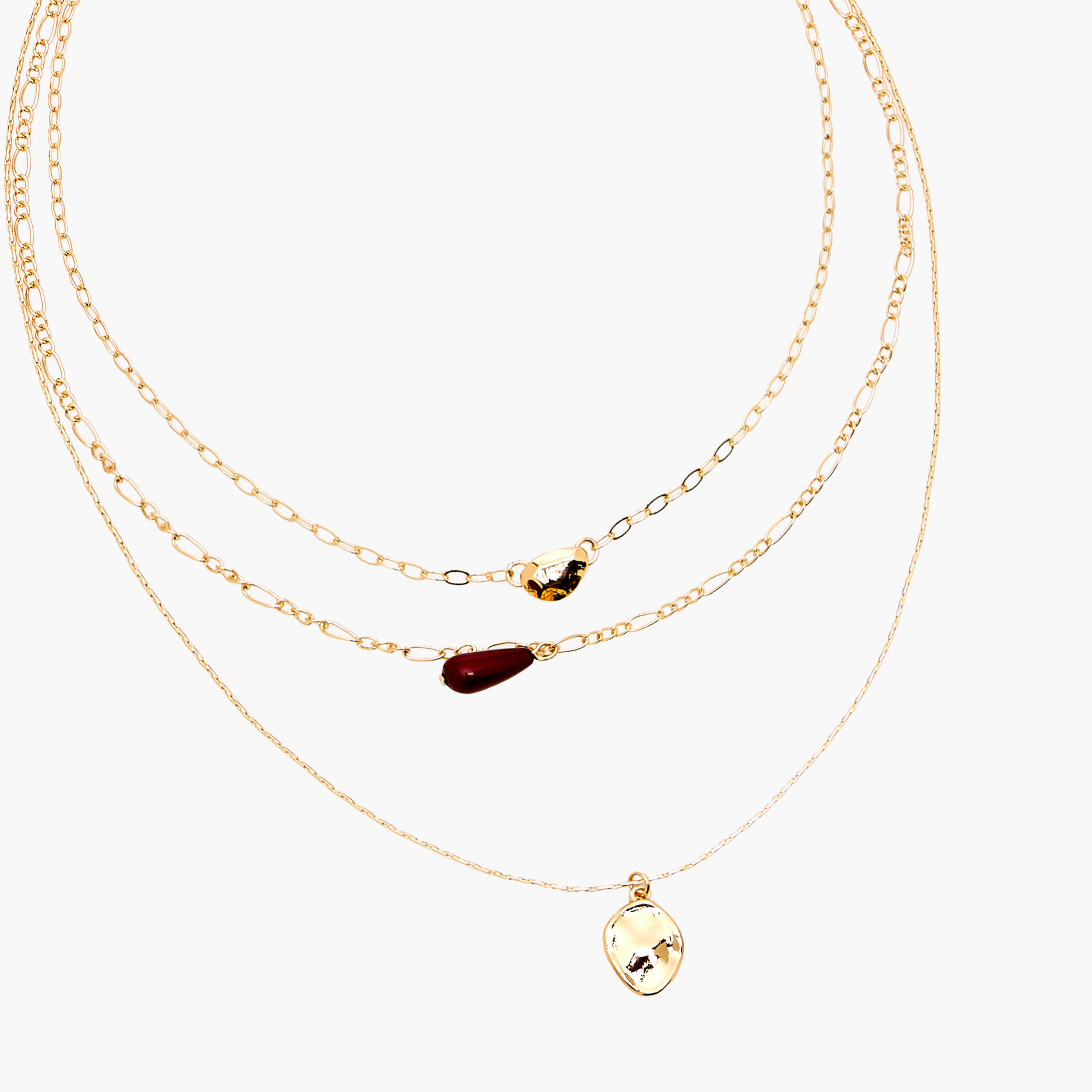 Gold Tone Pendant Necklace with Lobster Clasp Closure-women-watchesandjewellery-jewellery-necklacesandpendants-image-3
