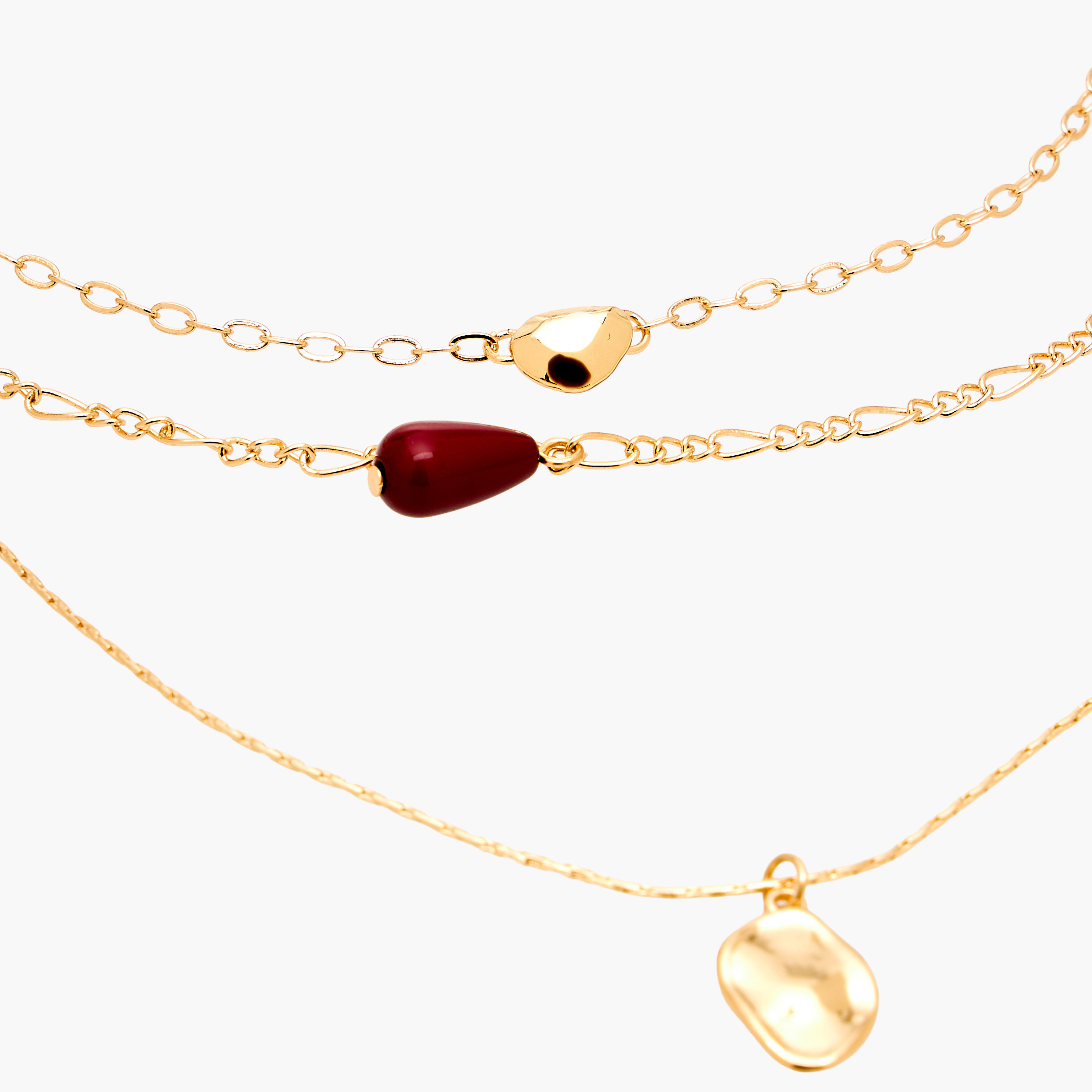 Gold Tone Pendant Necklace with Lobster Clasp Closure-women-watchesandjewellery-jewellery-necklacesandpendants-image-5
