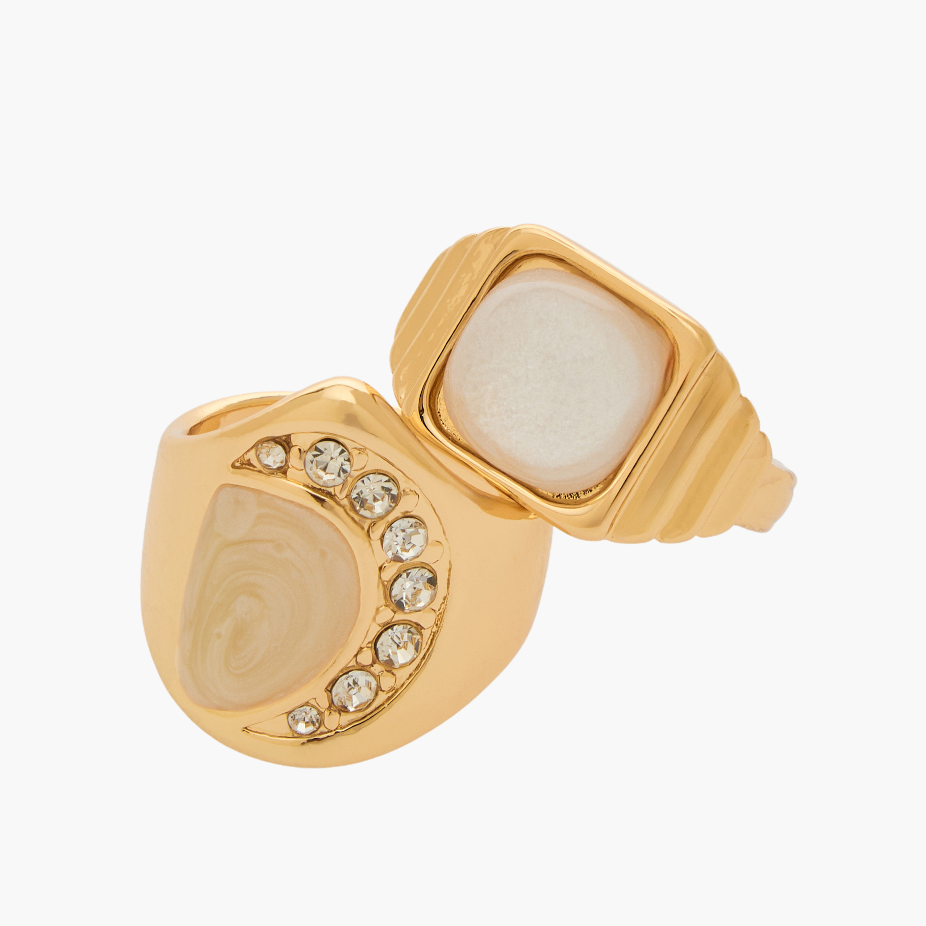 Set of 3 - Embellished Gold Tone Ring-women-watchesandjewellery-jewellery-rings-image-4