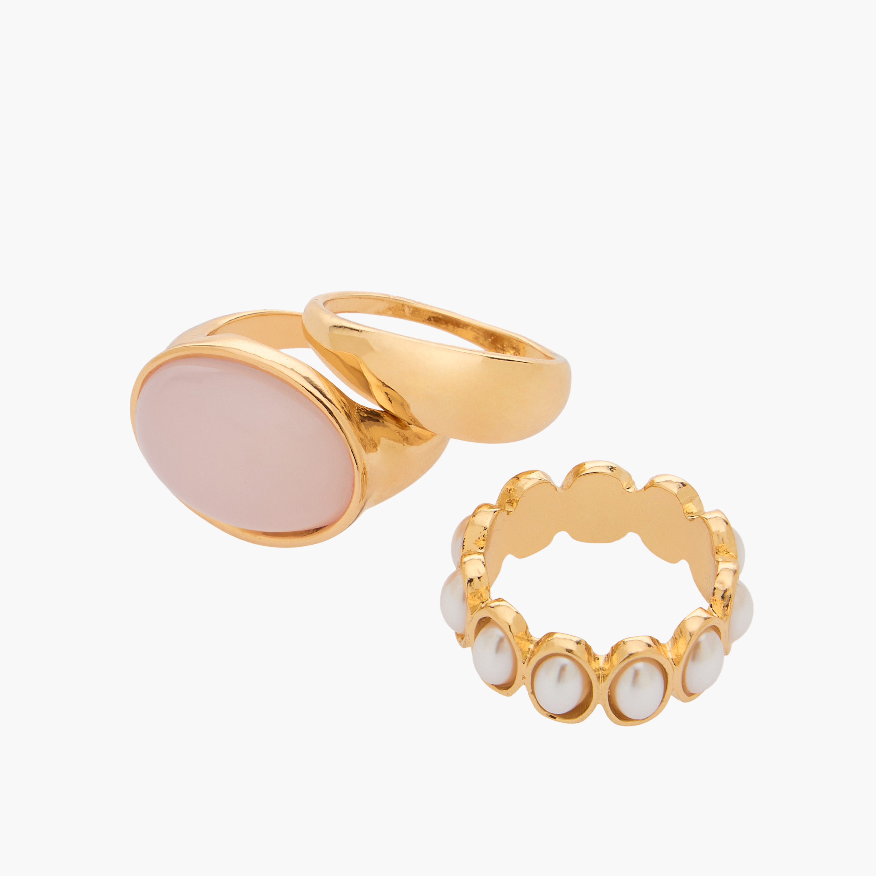 Set of 3 - Assorted Gold Tone Ring-women-watchesandjewellery-jewellery-rings-image-3