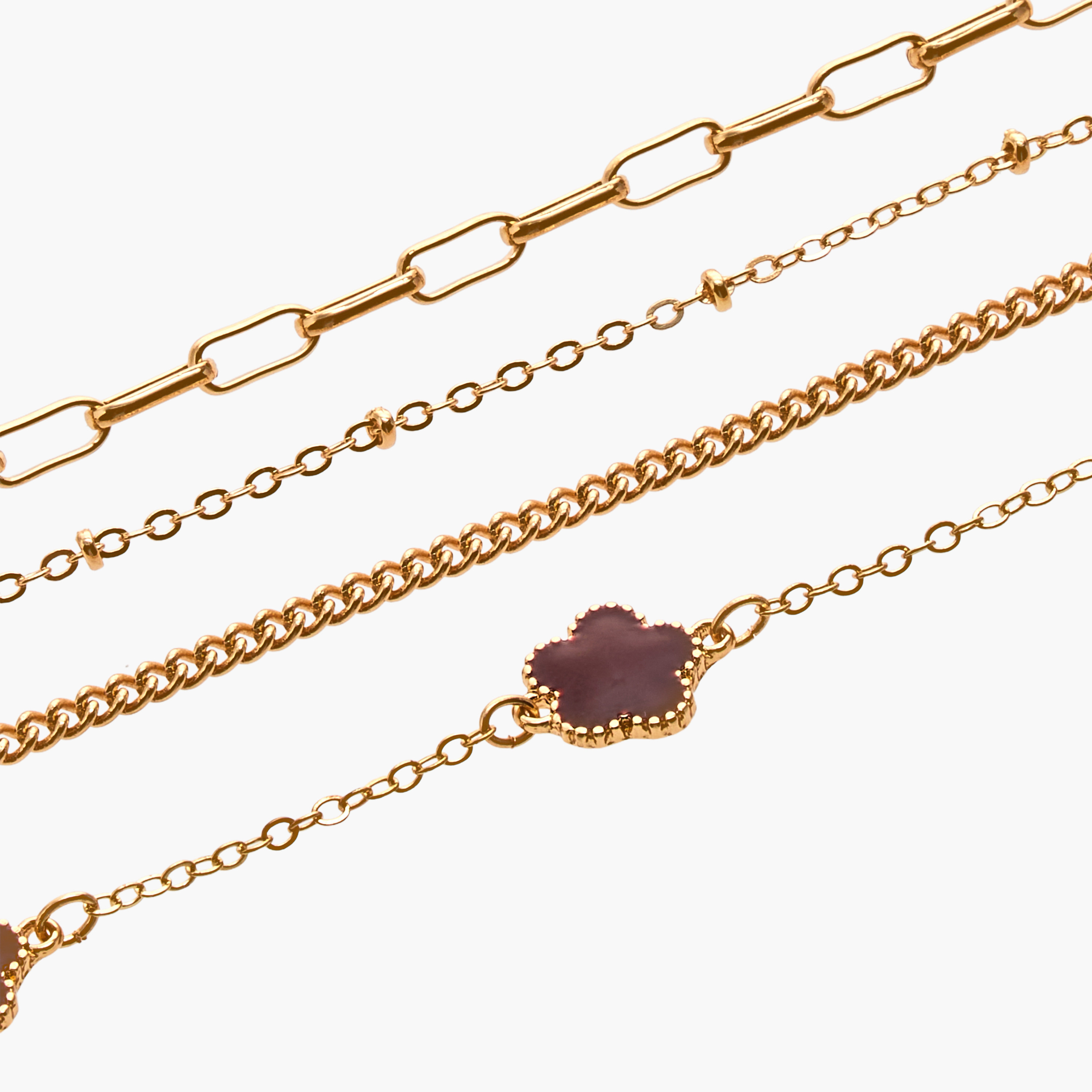 Pack of 4 Gold Tone Assorted Bracelet-women-watchesandjewellery-jewellery-banglesandbracelets-image-12