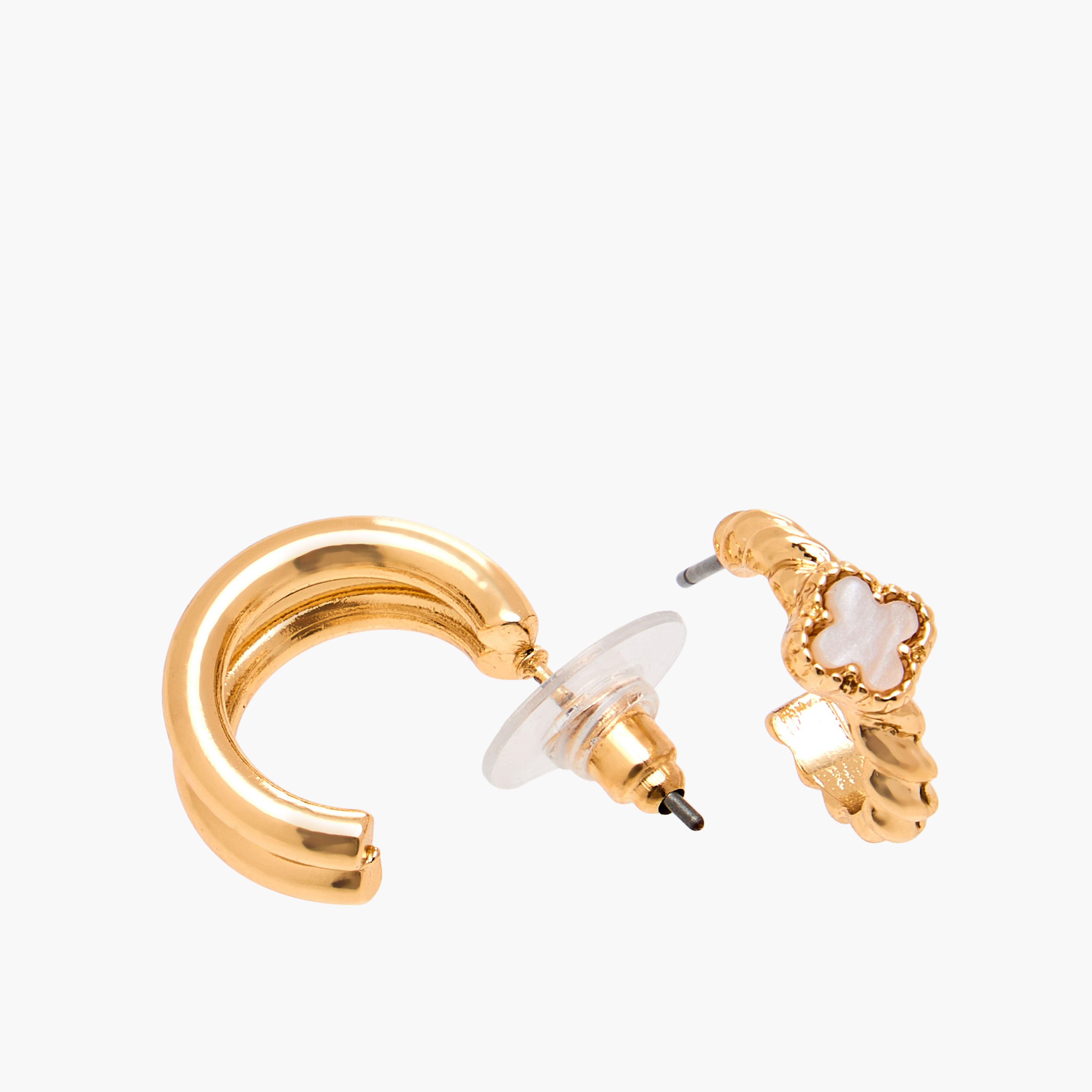 طقم أقراط ذهبية مزينة 6 أزواج-women-watchesandjewellery-jewellery-earrings-image-5