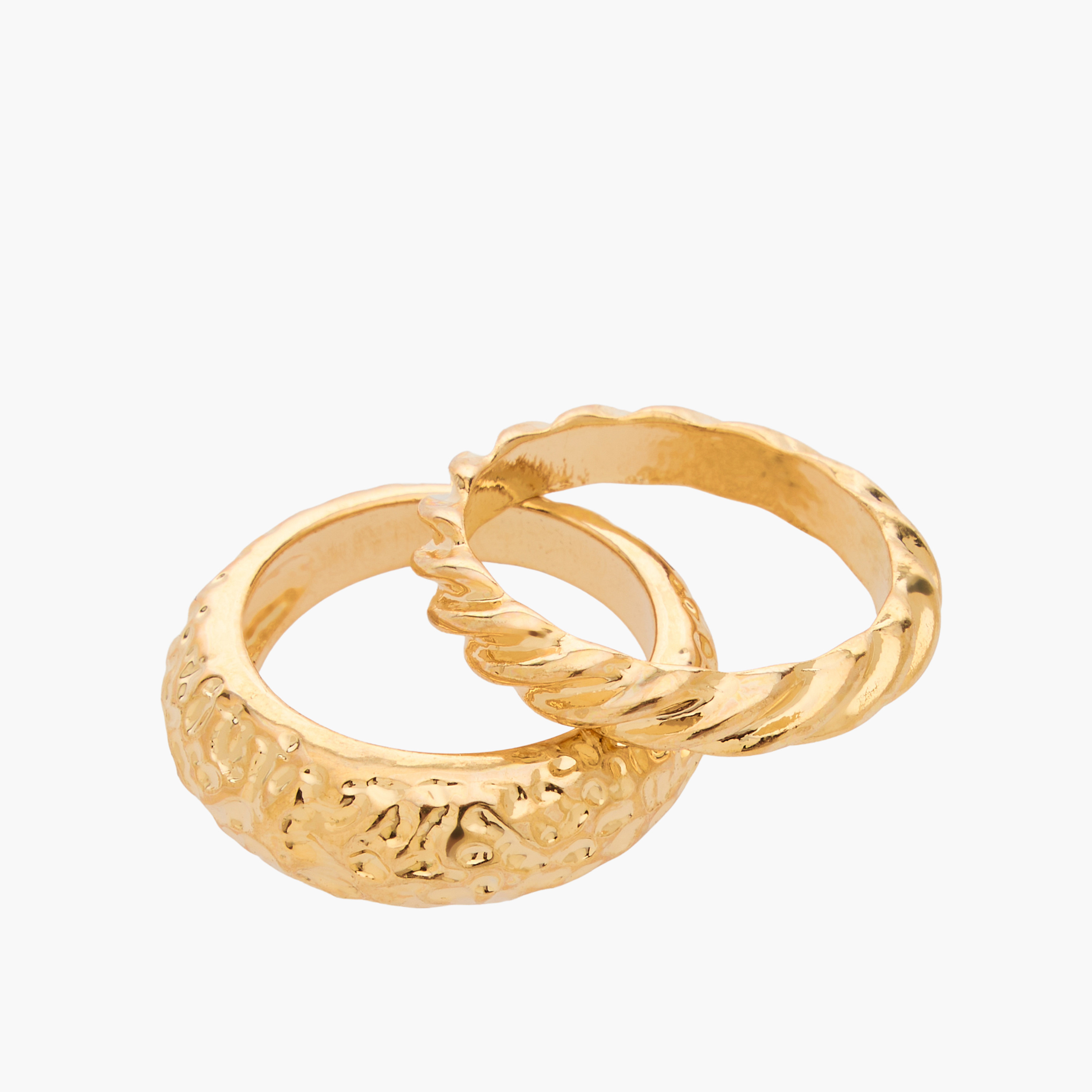 Set of 7 - Assorted Gold Tone Ring-women-watchesandjewellery-jewellery-rings-image-4