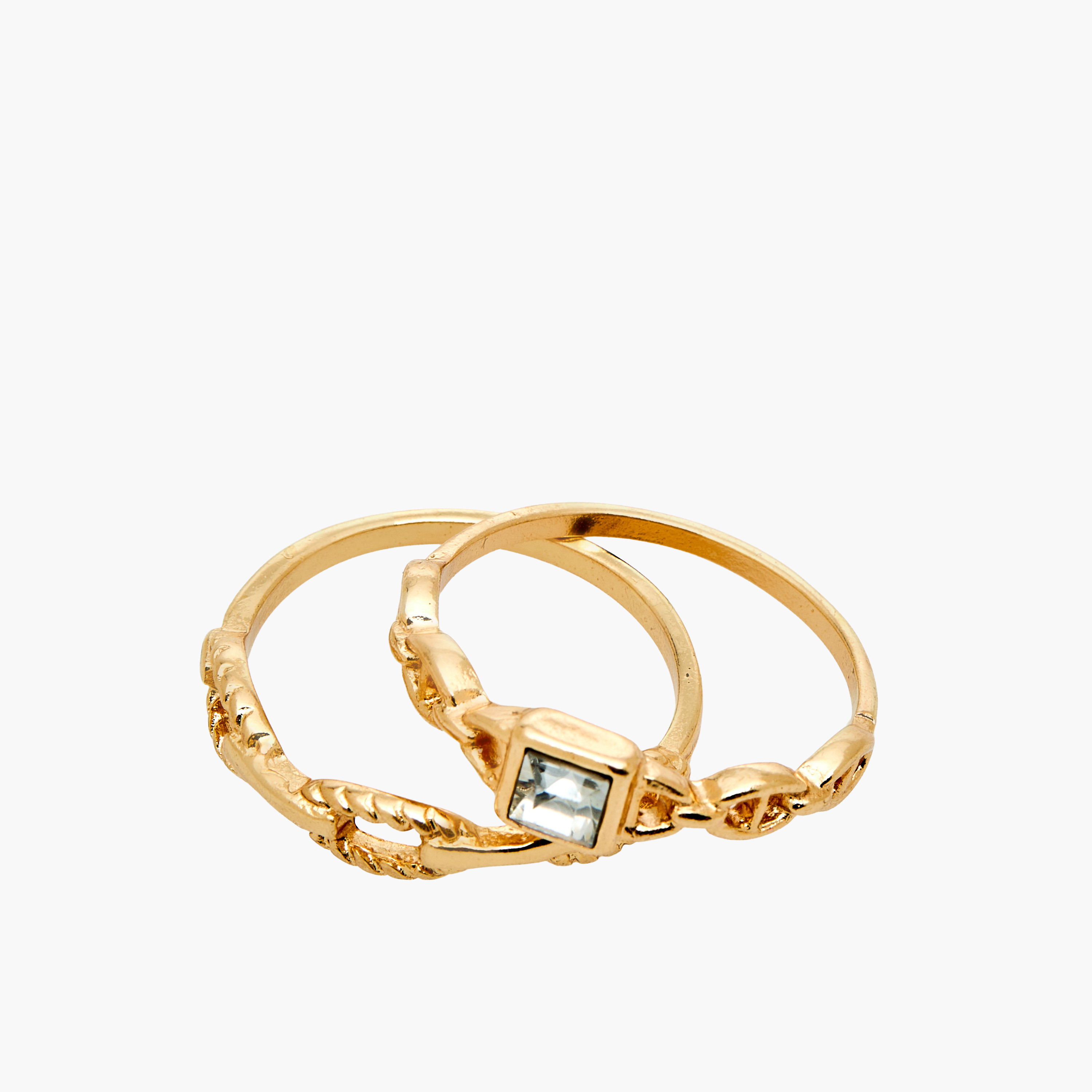 Set of 8 - Assorted Gold Tone Ring-women-watchesandjewellery-jewellery-rings-image-4