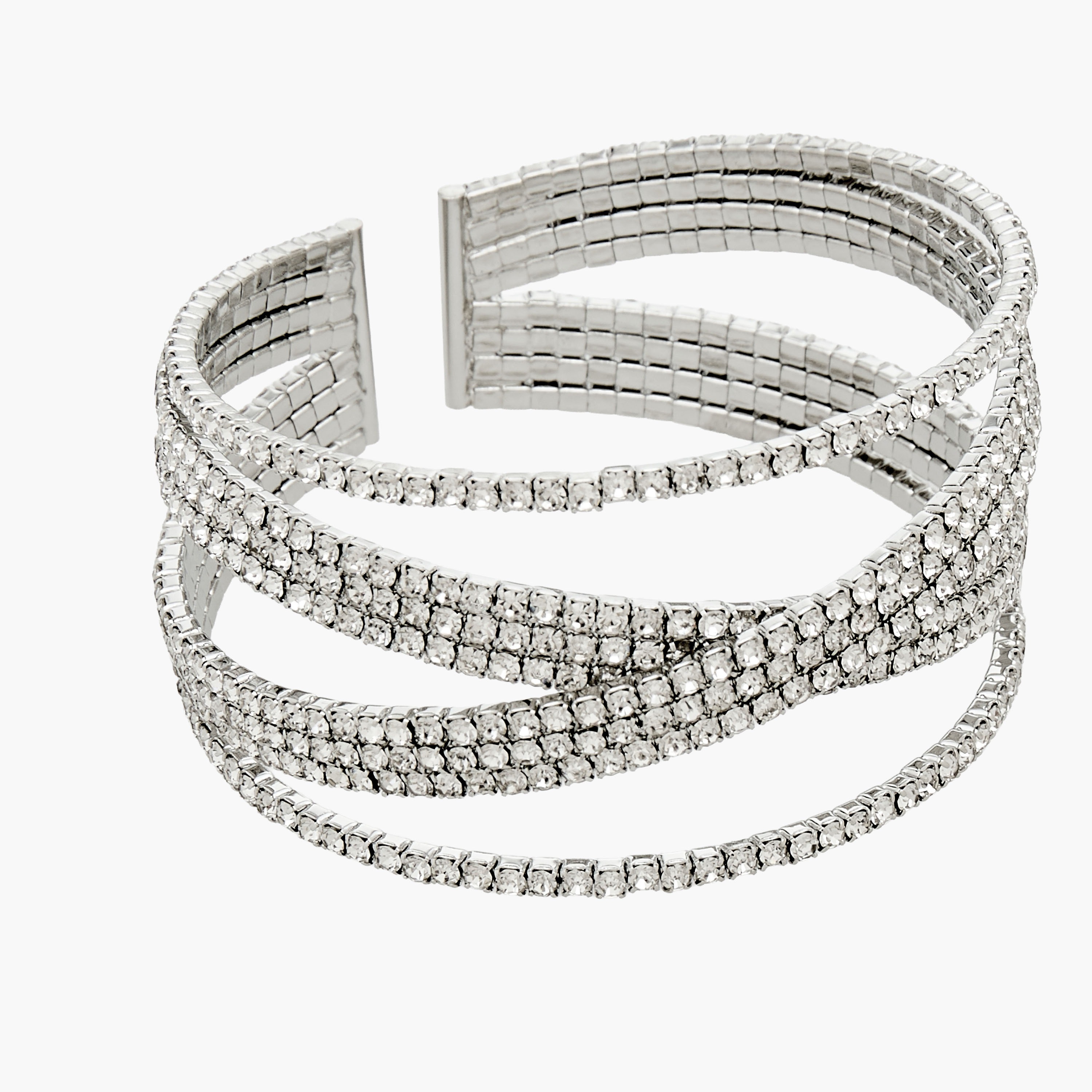 Silver Tone Embellished Bracelet-women-watchesandjewellery-jewellery-banglesandbracelets-image-3