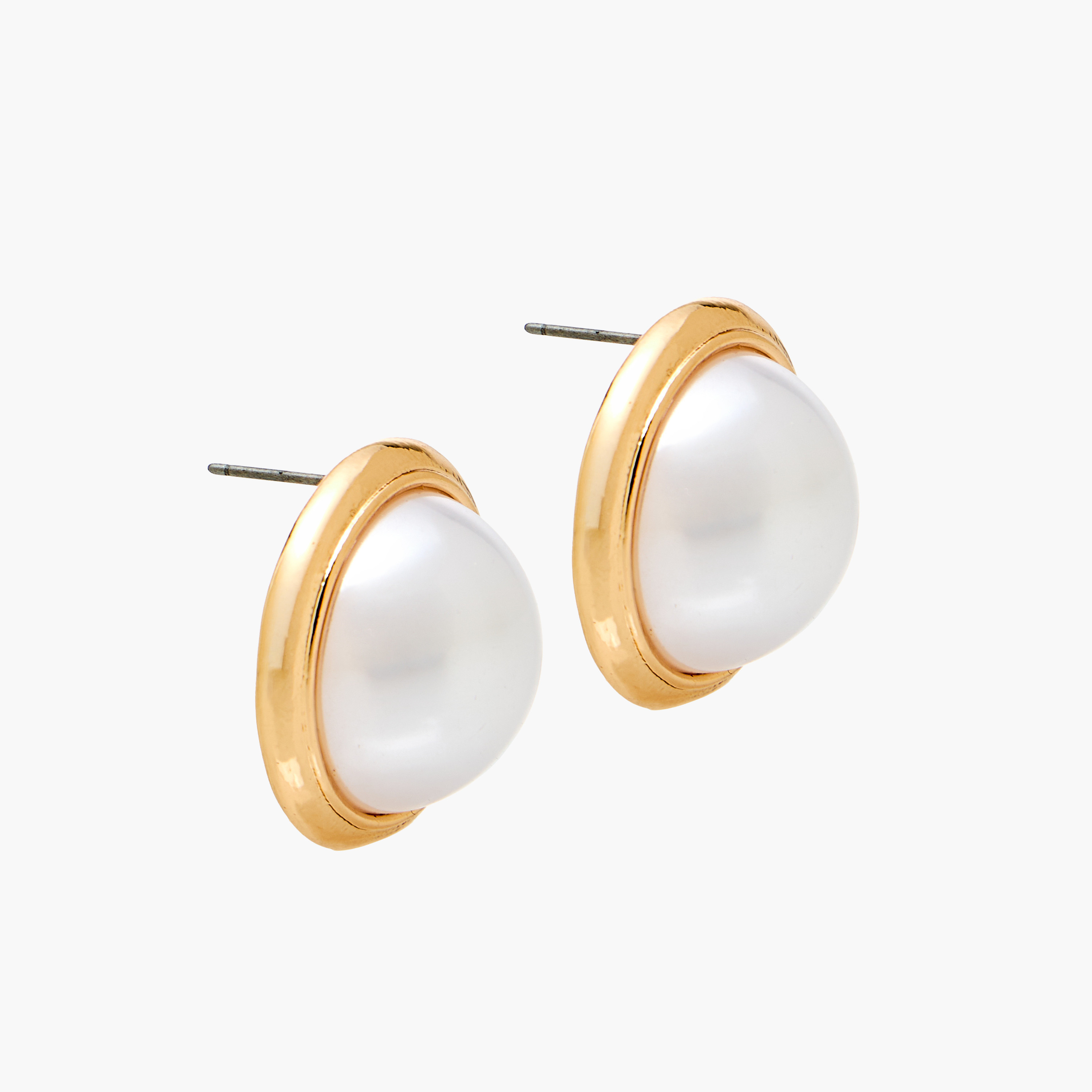 Gold Tone Embellished Stud Earrings with Pushback Closure-women-watchesandjewellery-jewellery-earrings-image-3
