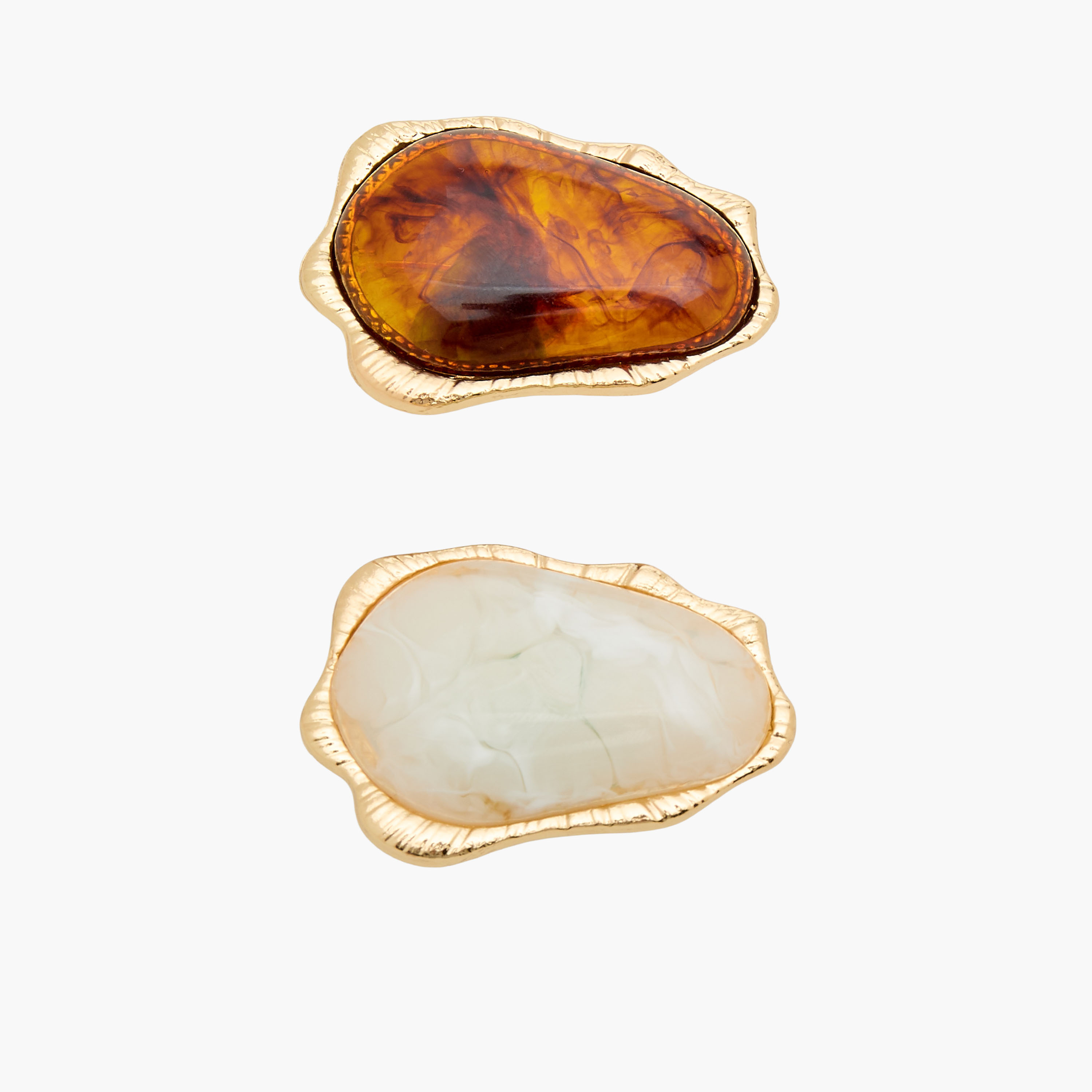 طقم من 2 - دبوس ريزن بارز الملمس-women-watchesandjewellery-jewellery-brooches-image-1