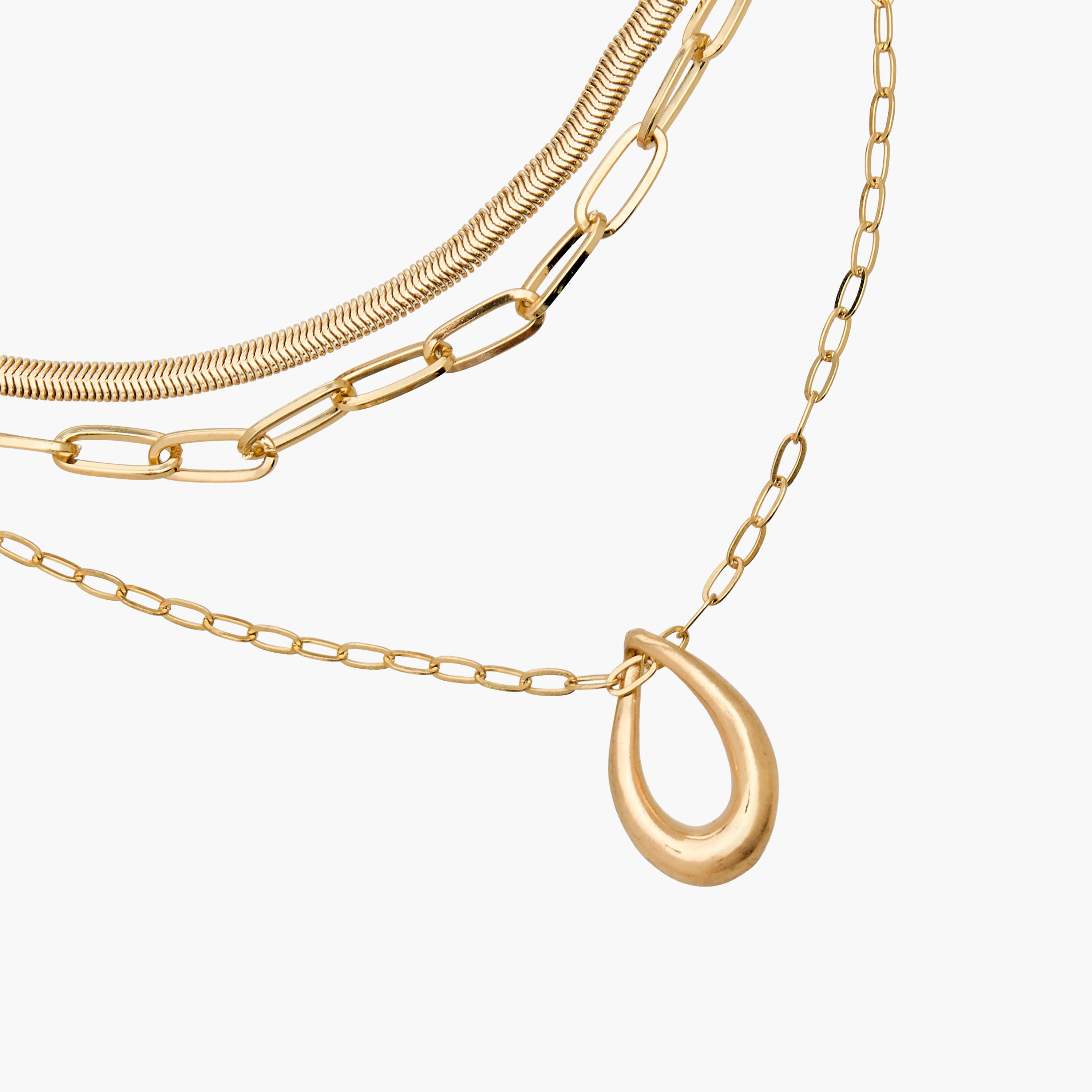 Gold Tone Pendant Necklace with Lobster Clasp Closure-women-watchesandjewellery-jewellery-necklacesandpendants-image-4
