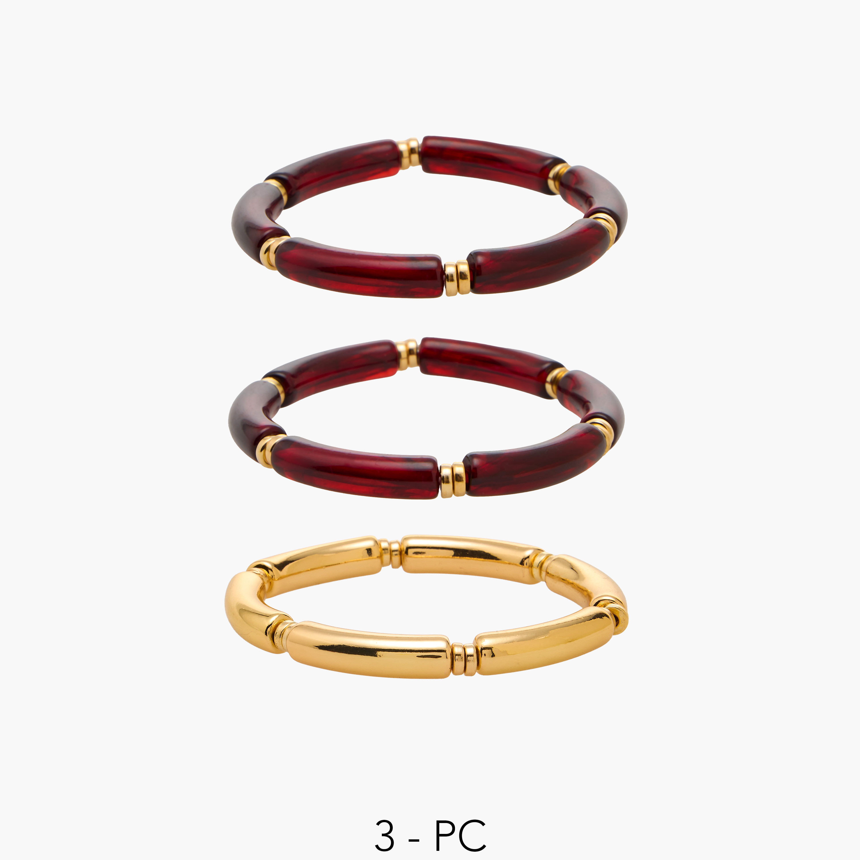 طقم من 3 - أساور مطاطية-women-watchesandjewellery-jewellery-necklacesandpendants-image-1