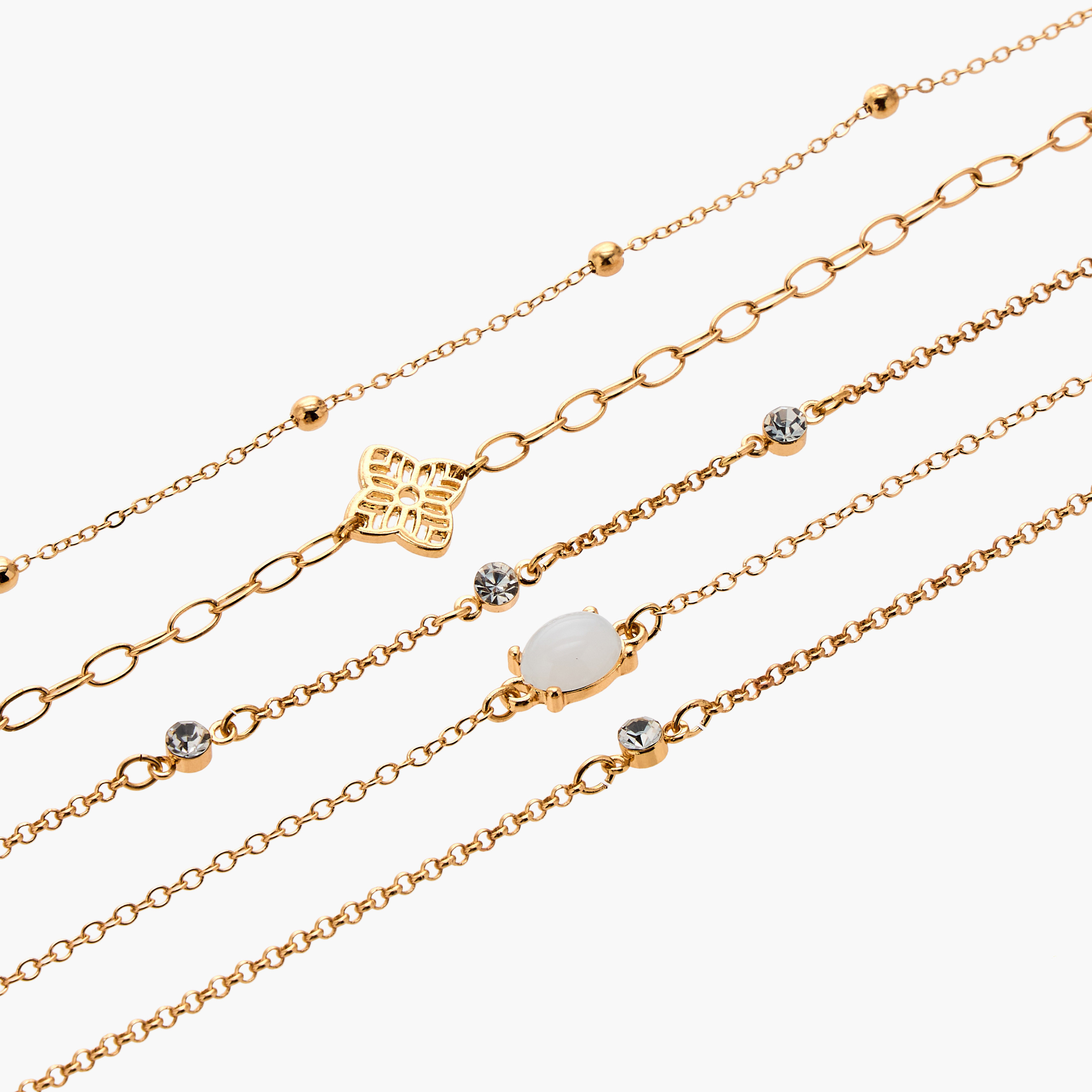 Pack of 5 Gold Tone Assorted Bracelet-women-watchesandjewellery-jewellery-banglesandbracelets-image-13