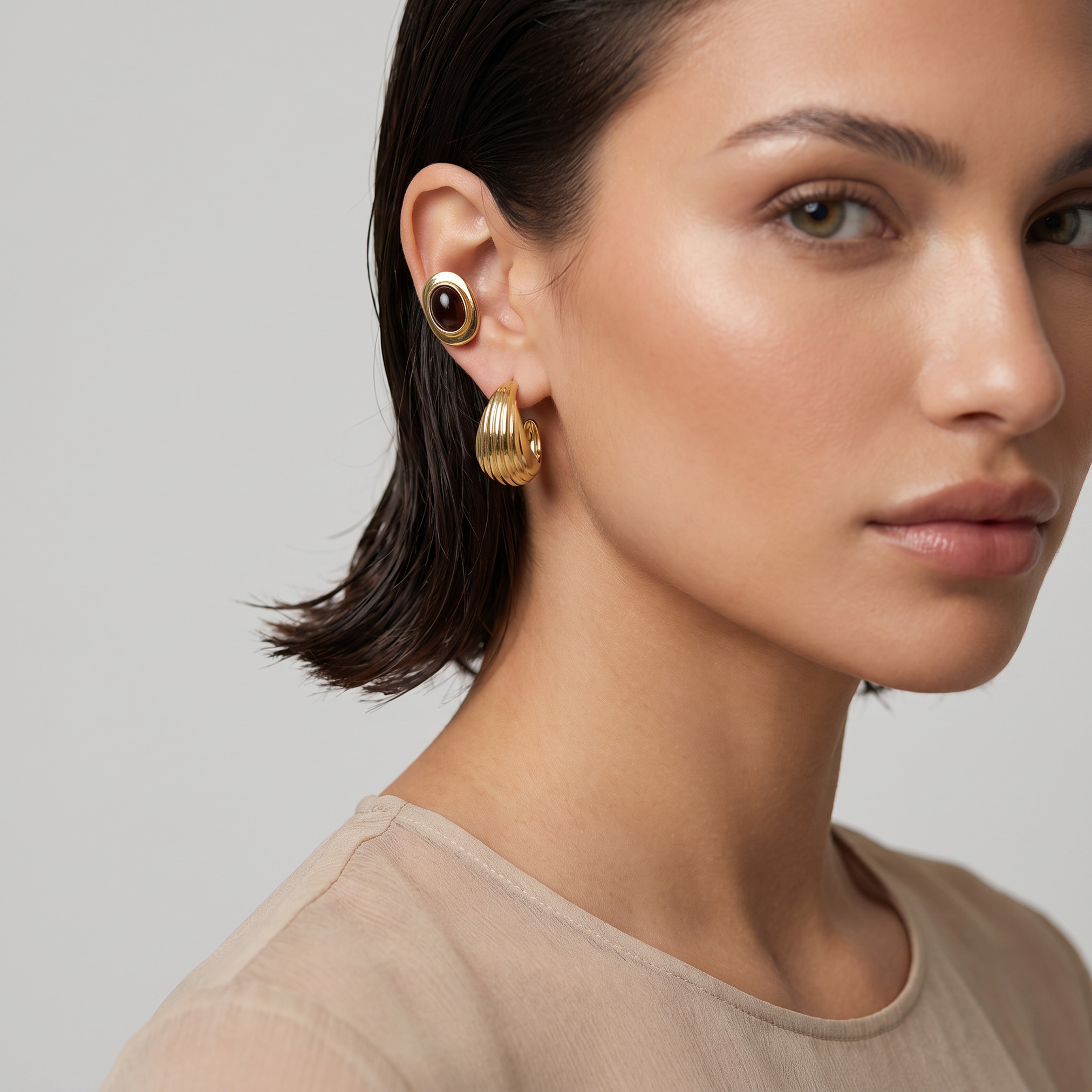 Pack of 6 Gold Tone Assorted Earrings with Pushback Closure-women-watchesandjewellery-jewellery-earrings-image-2