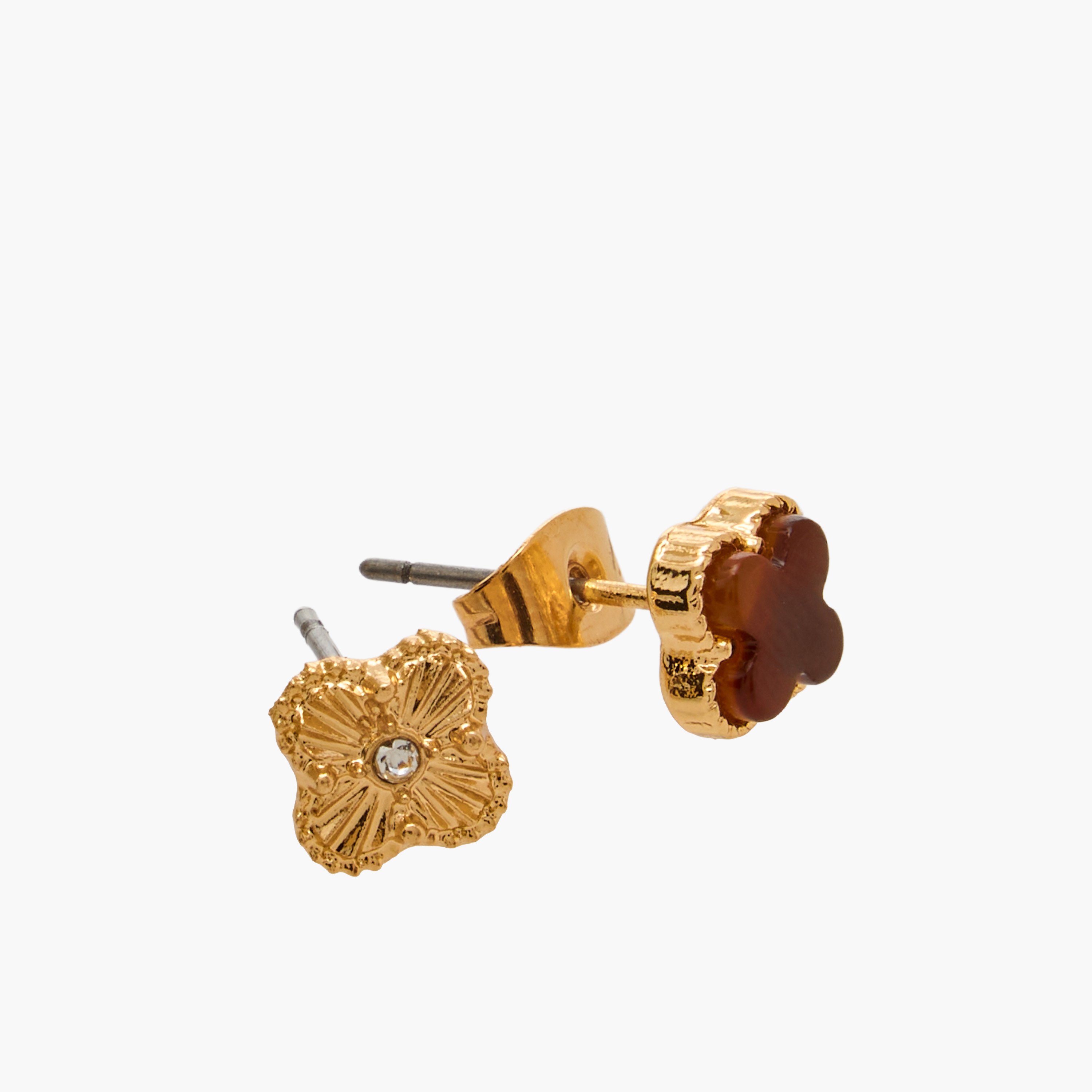 Pack of 9 Gold Tone Assorted Earrings with Pushback Closure-women-watchesandjewellery-jewellery-earrings-image-5