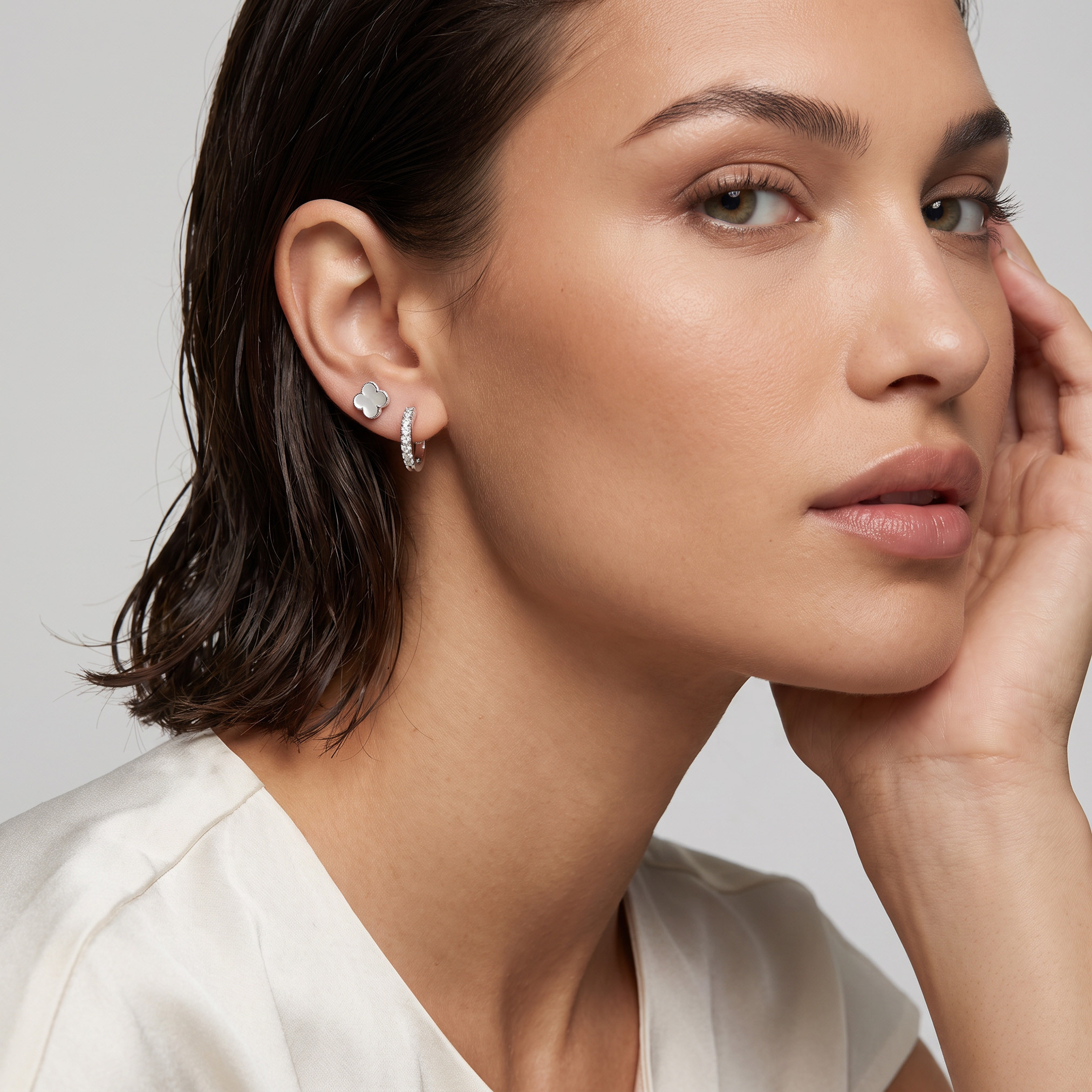 Pack of 9 Silver Tone Assorted Earrings with Pushback Closure-women-watchesandjewellery-jewellery-earrings-image-2