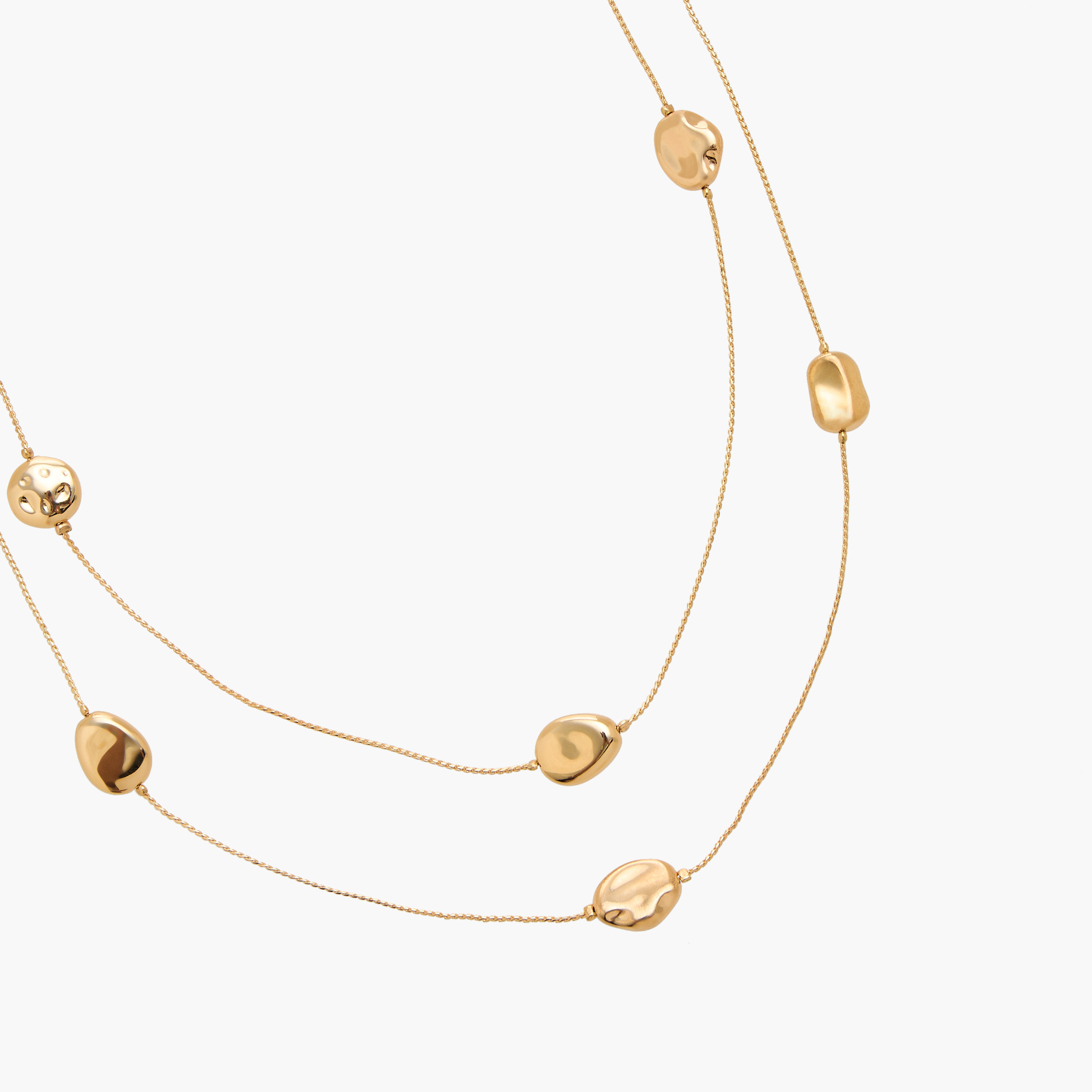 عقد طبقات لون ذهبي بزينة خرز-women-watchesandjewellery-jewellery-necklacesandpendants-image-3