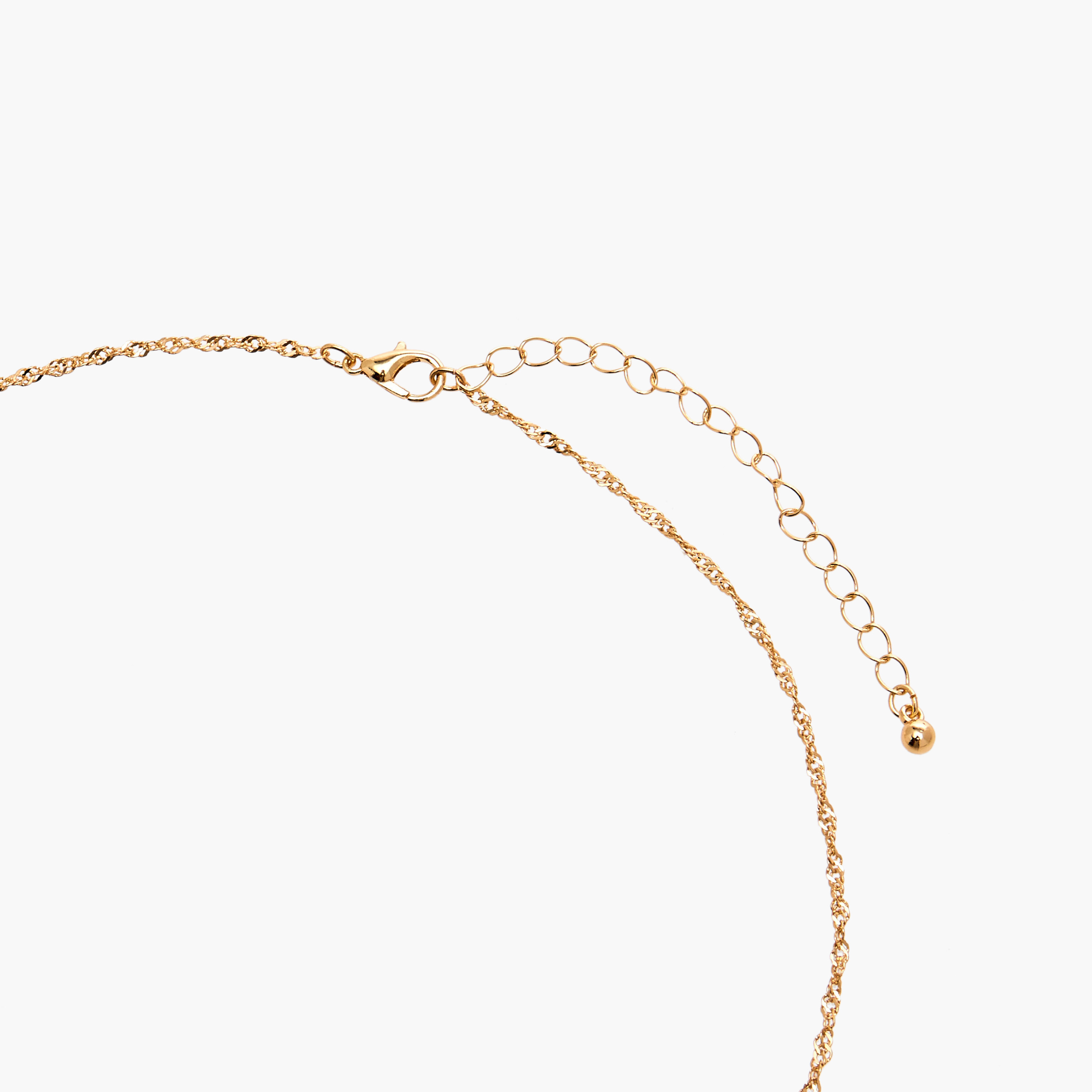 طقم عقد ذهبي مزين 3 قطع-women-watchesandjewellery-jewellery-necklacesandpendants-image-6