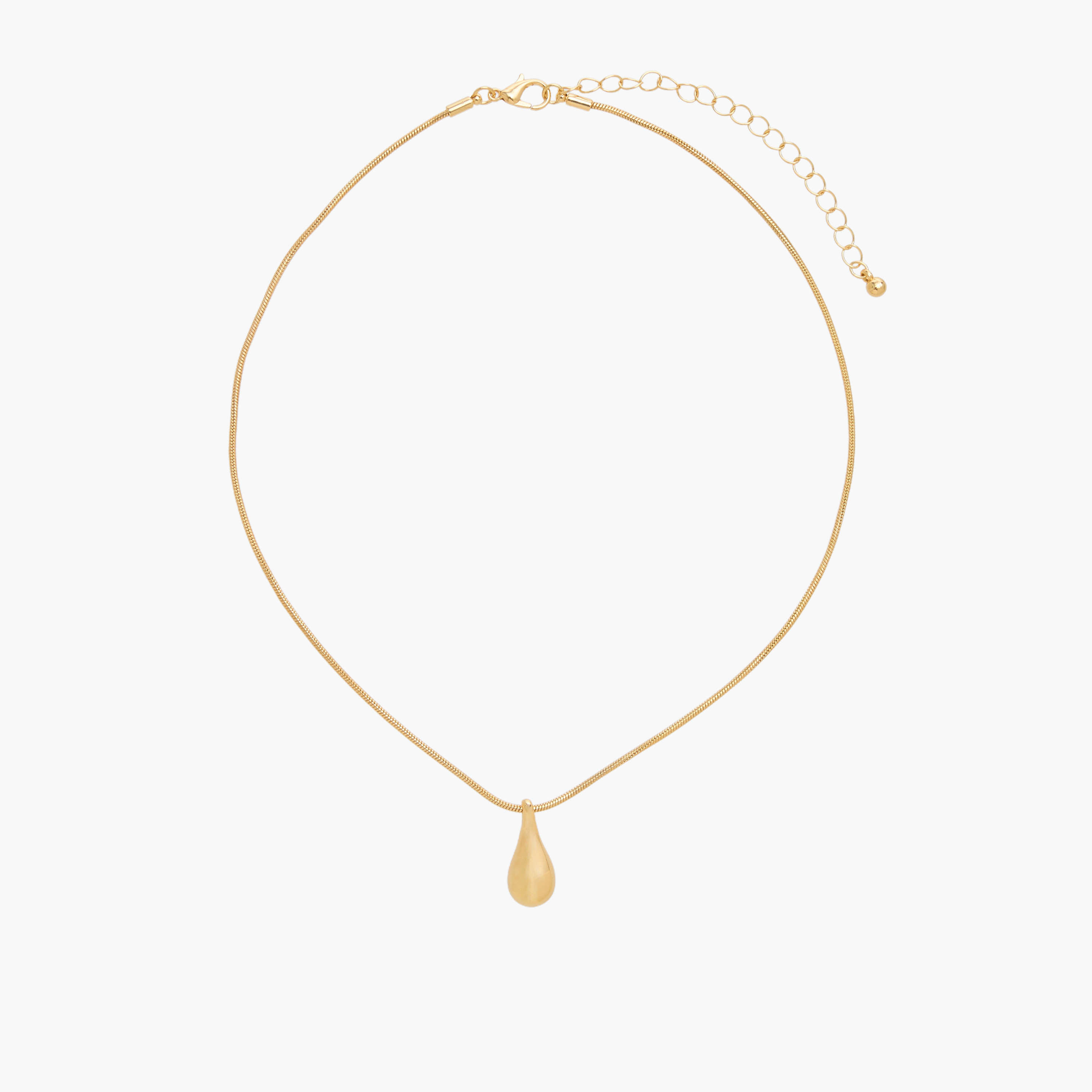 Set of 2 - Gold Tone Necklace with Teardrop Pendant-women-watchesandjewellery-jewellery-necklacesandpendants-image-3