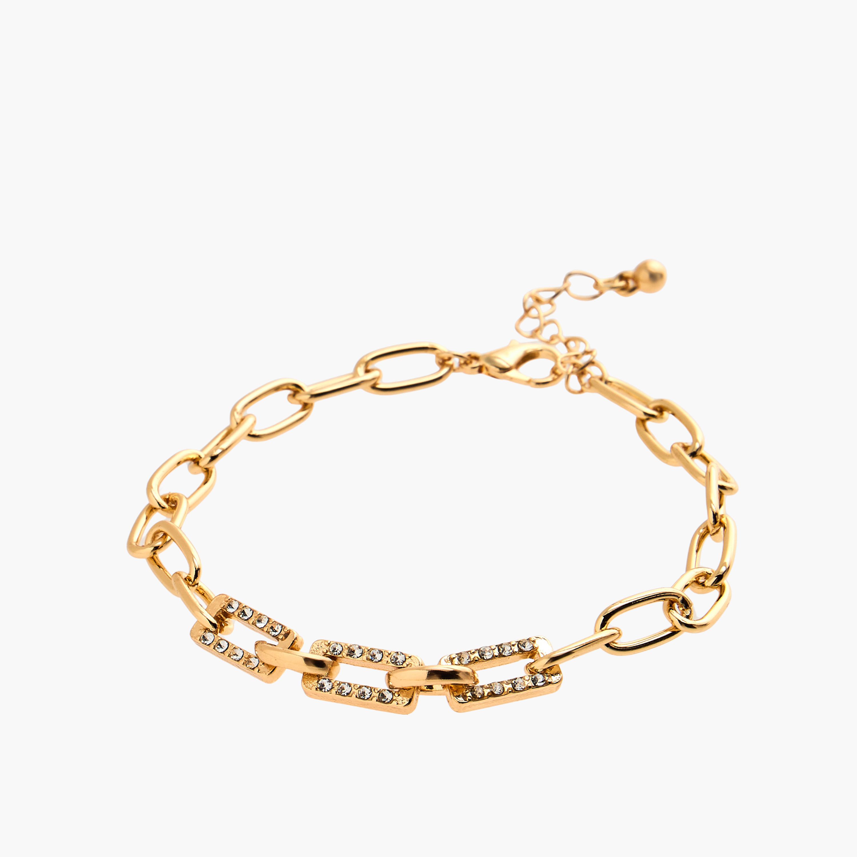 طقم أساور ذهبية أنيقة مكون من 5 قطع متنوعة-women-watchesandjewellery-jewellery-banglesandbracelets-image-6
