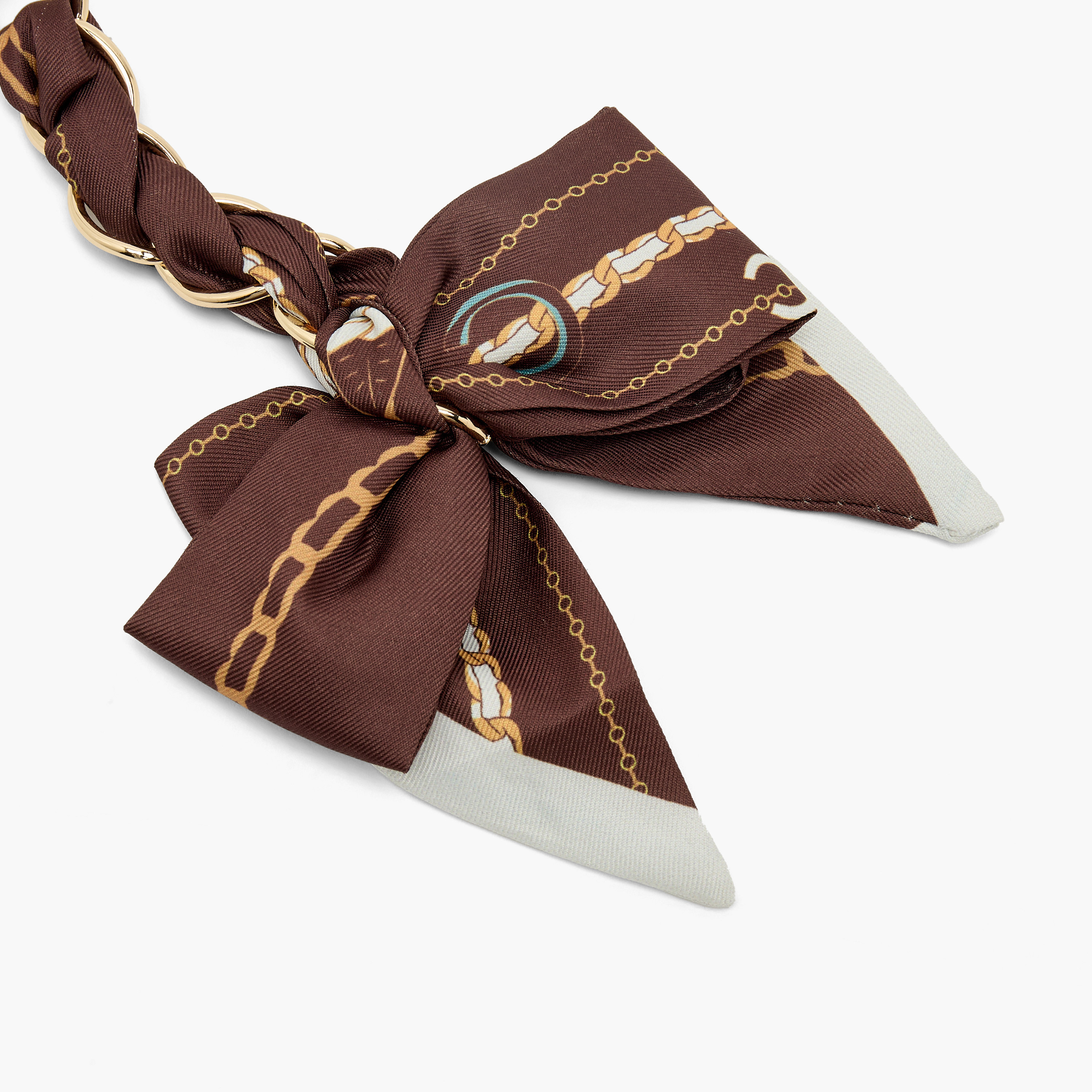 Printed Bow Accent Chain Bag Charm-women-clothingaccessories-novelties-image-2