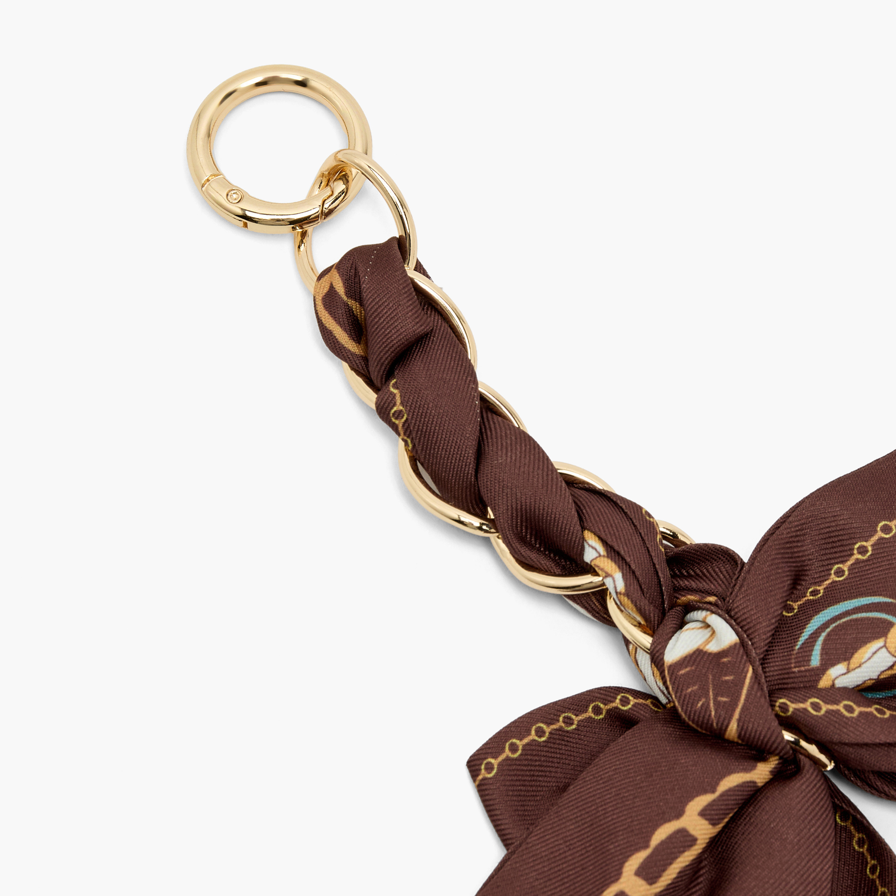 Printed Bow Accent Chain Bag Charm-women-clothingaccessories-novelties-image-3